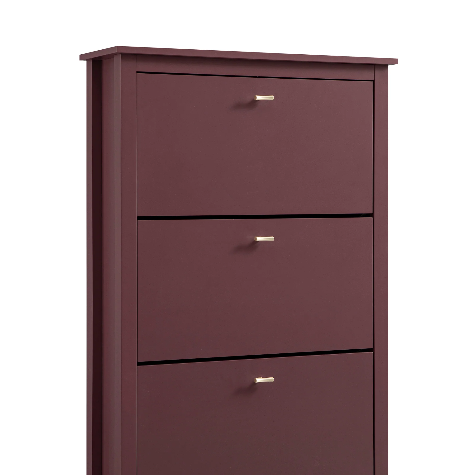 Oakham 3-Tier Shoe Cabinet, Wild Cherry - Image 14