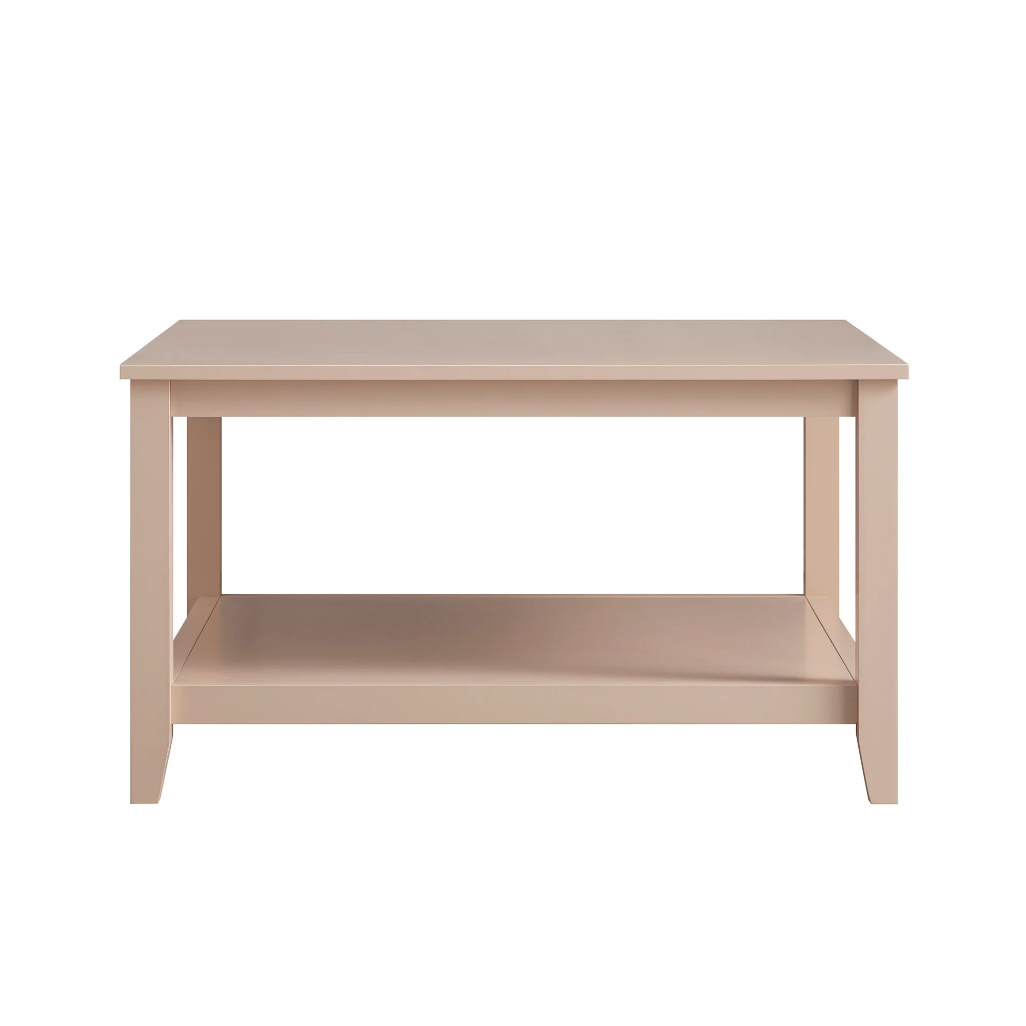 Oakham 80cm Square Coffee Table, Nude Pink - Image 7