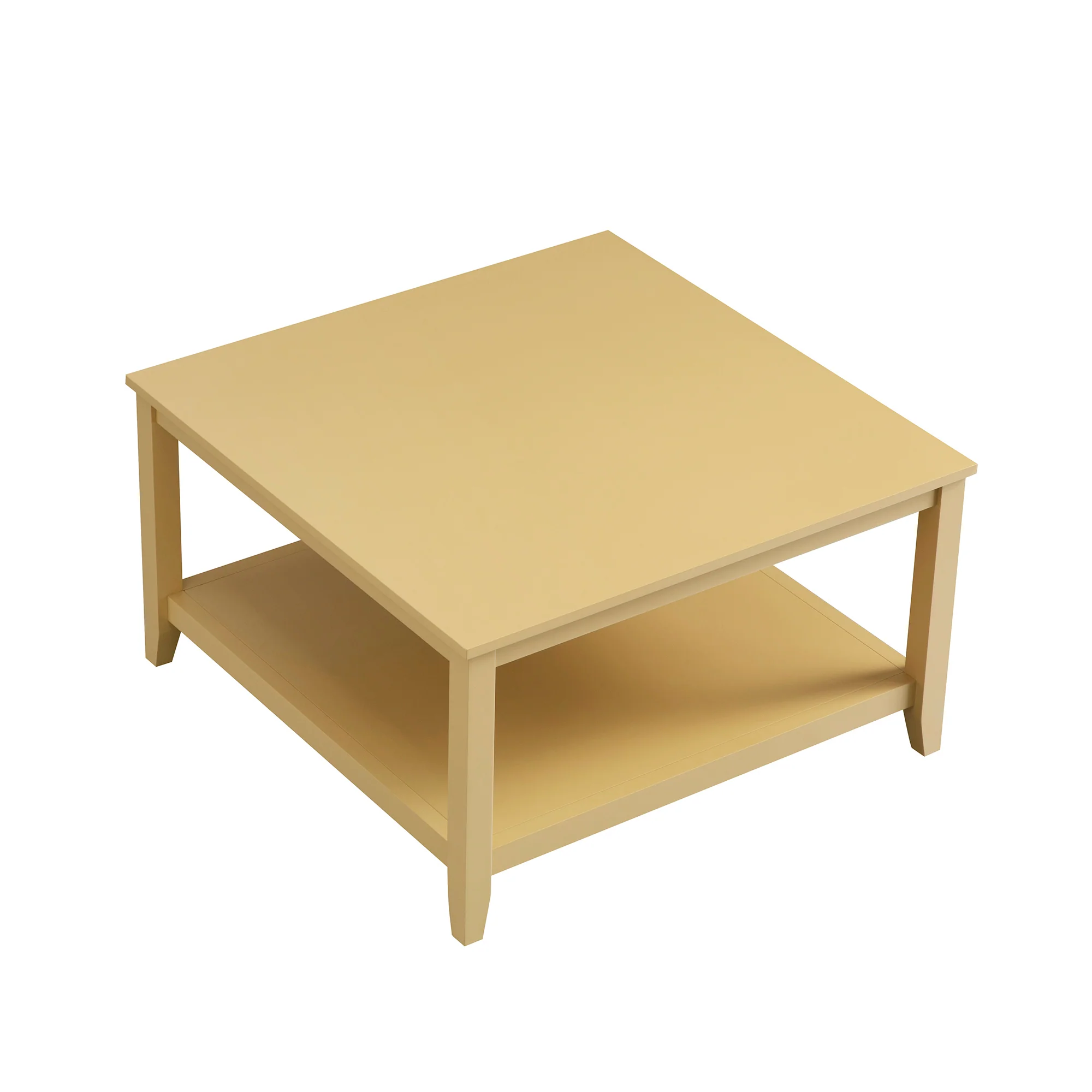 Oakham 80cm Square Coffee Table, Rattan Yellow - Image 10