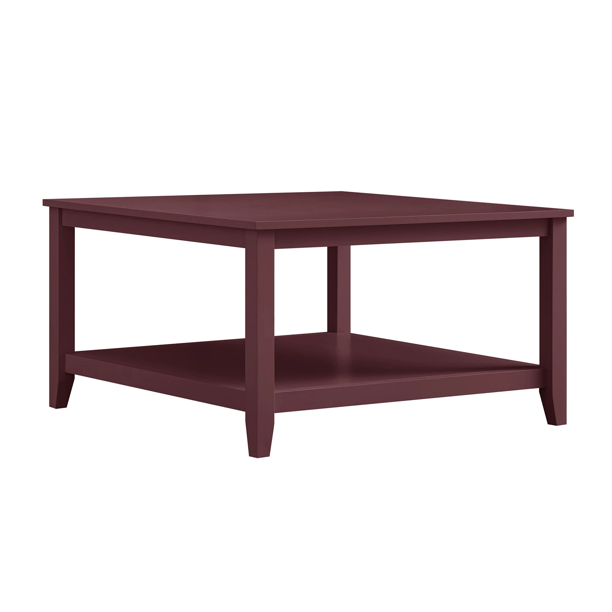 Oakham 80cm Square Coffee Table, Wild Cherry - Image 8