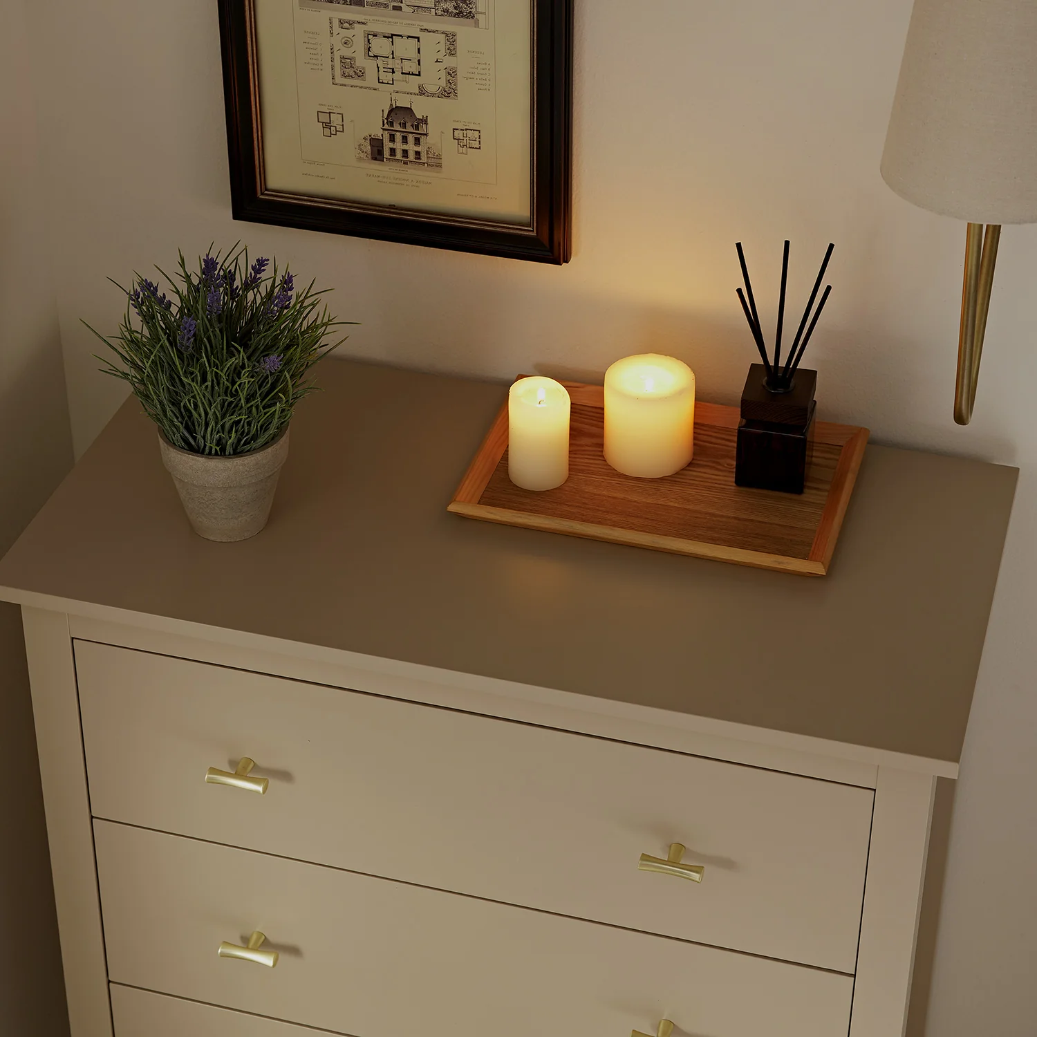 Oakham Chest of 4 Drawers, Deep Greige - Image 4