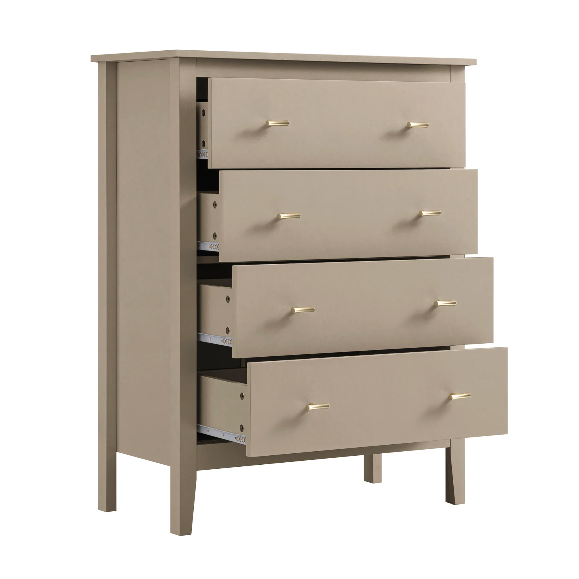 Oakham Chest of 4 Drawers, Deep Greige - Image 9