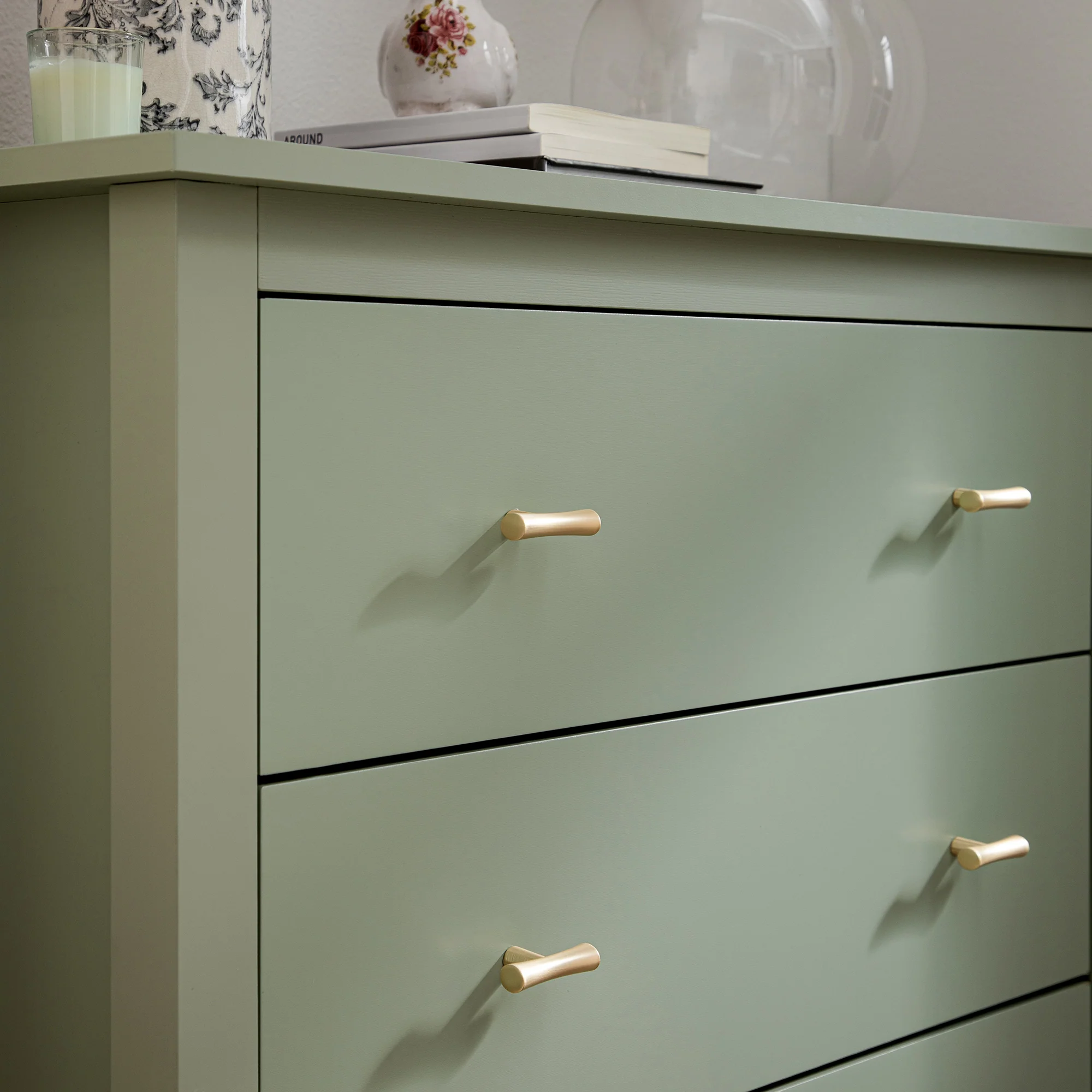 Oakham Chest of 4 Drawers, Desert Sage - Image 4