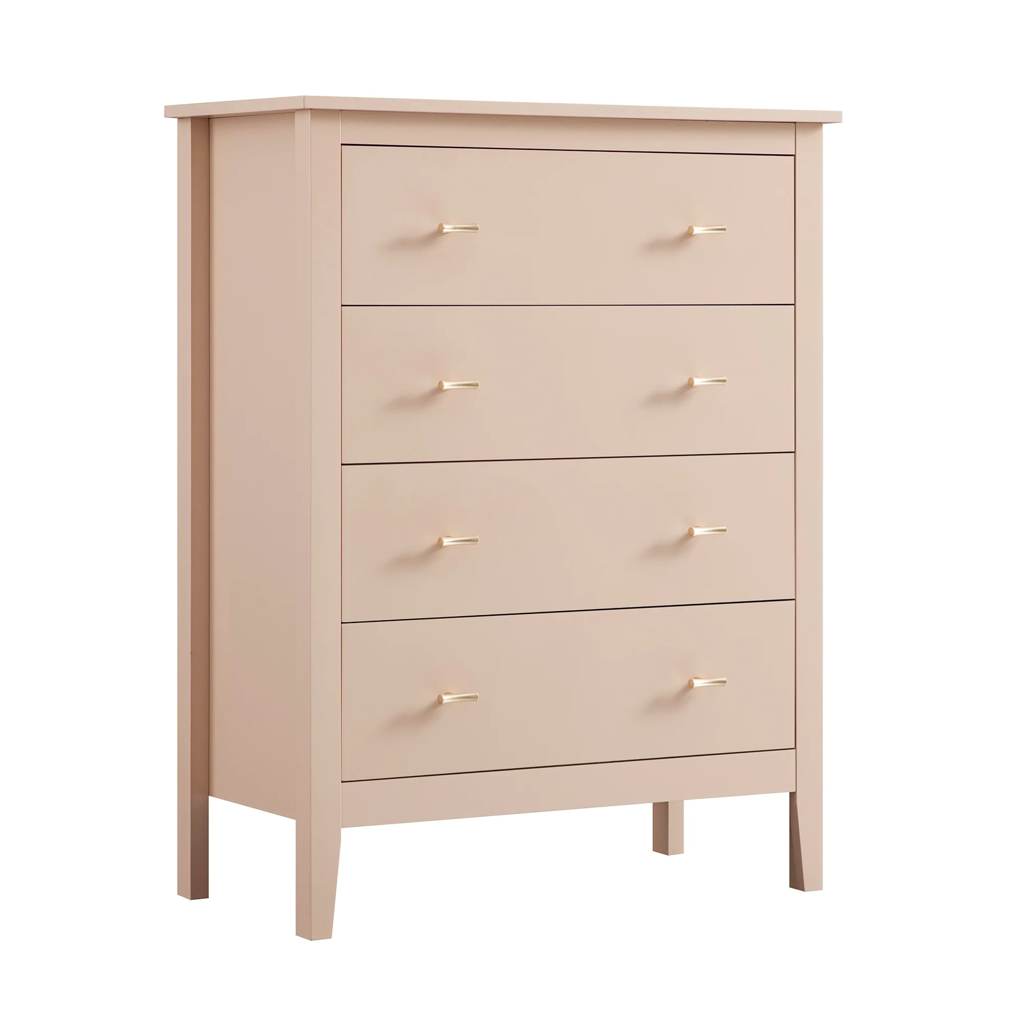 Oakham Chest of 4 Drawers, Nude Pink - Image 7