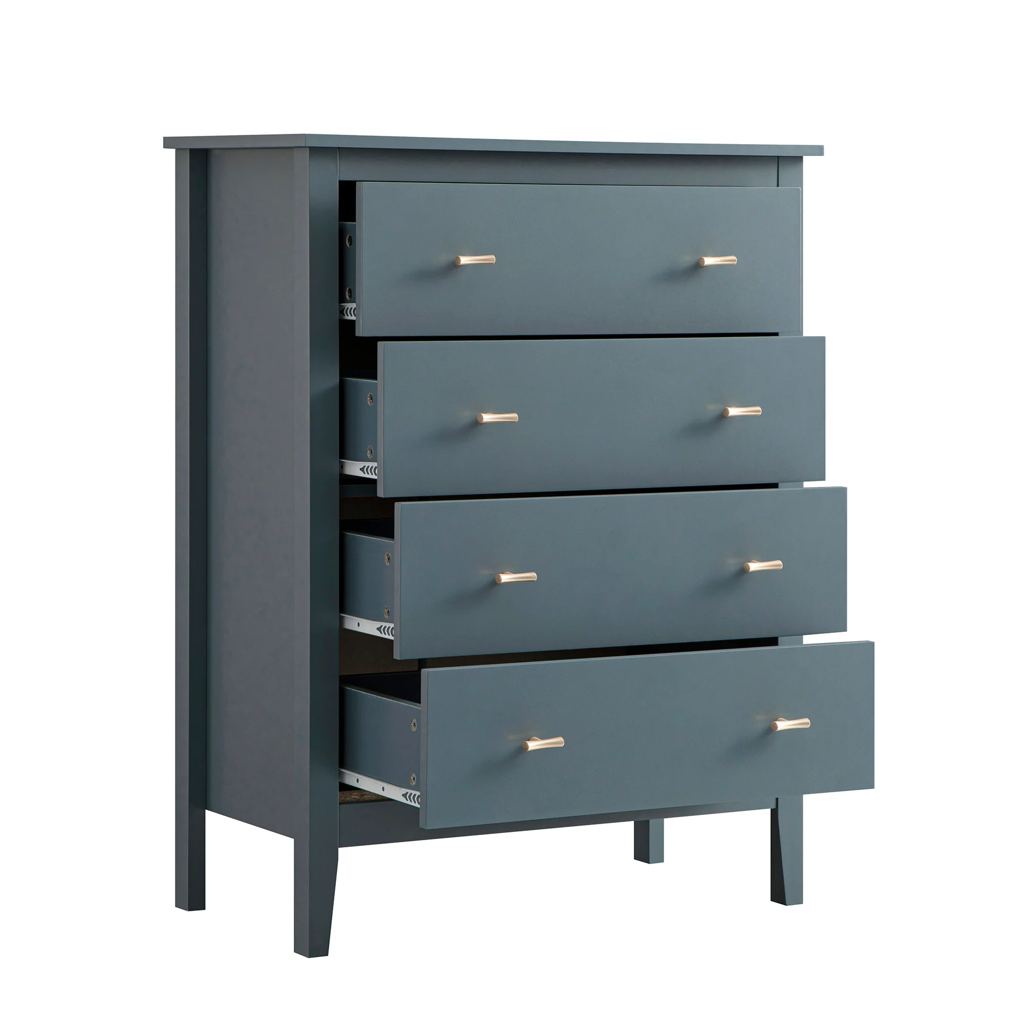 Oakham Chest of 4 Drawers, Stormy Blue - Image 7
