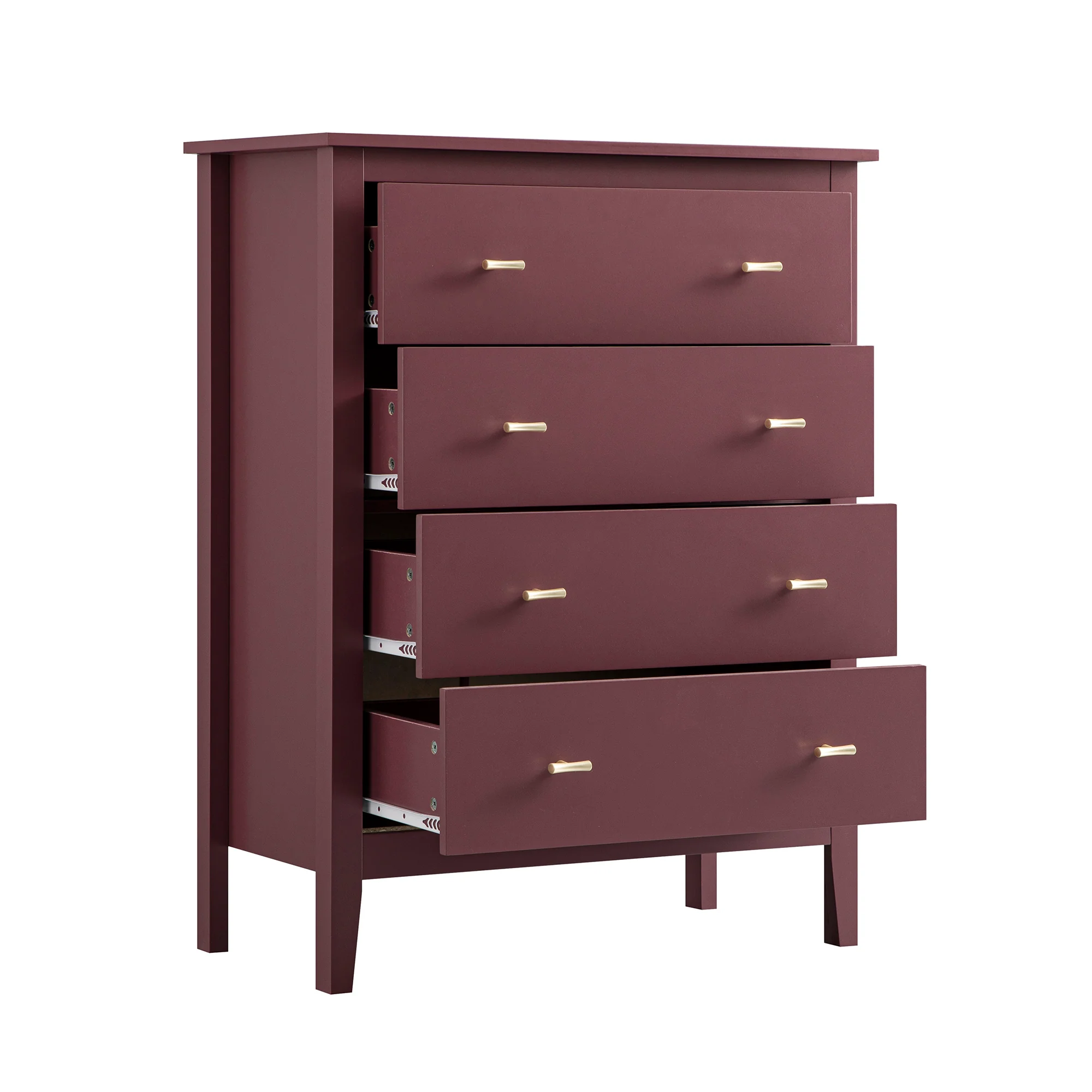 Oakham Chest of 4 Drawers, Wild Cherry - Image 10
