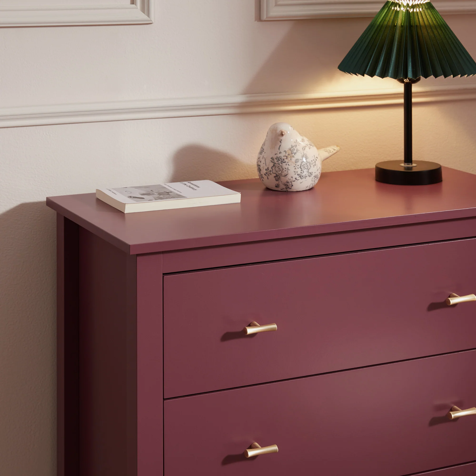 Oakham Chest of 4 Drawers, Wild Cherry - Image 3