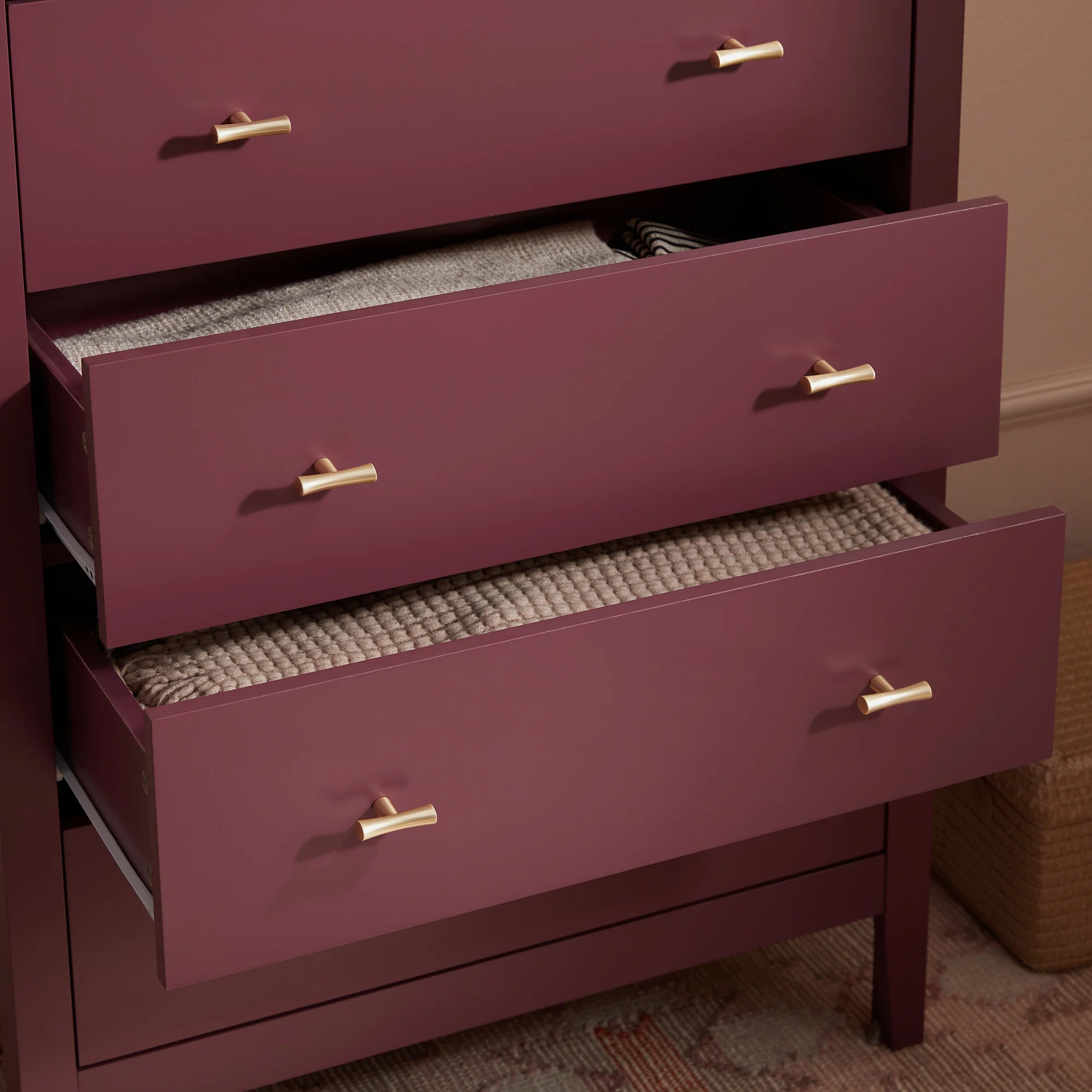 Oakham Chest of 4 Drawers, Wild Cherry - Image 4