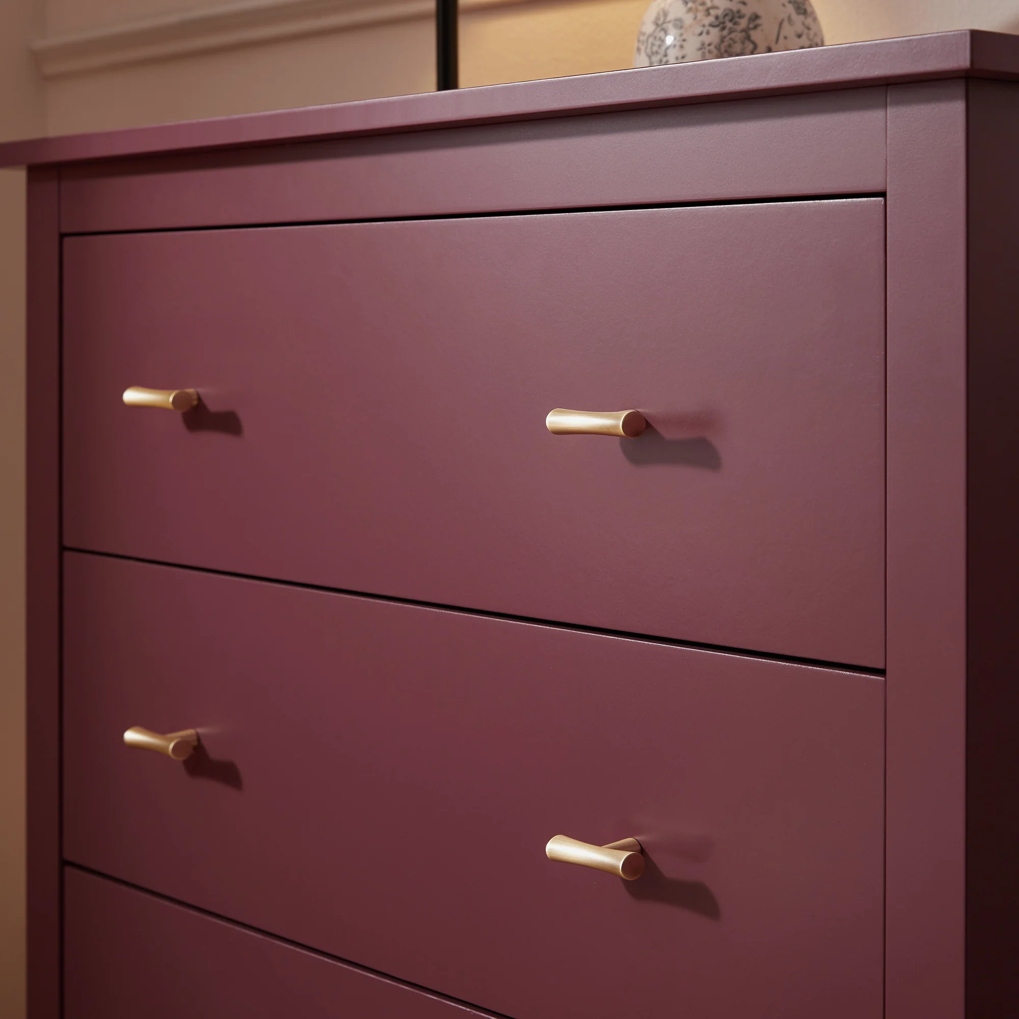 Oakham Chest of 4 Drawers, Wild Cherry - Image 5