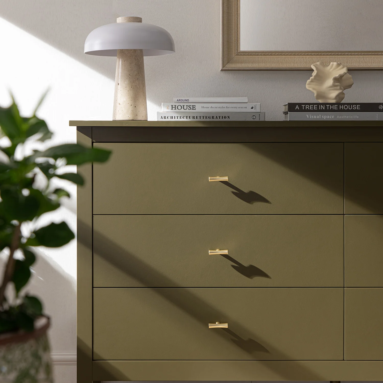 Oakham Chest of 6 Drawers, Olive Grove - Image 5