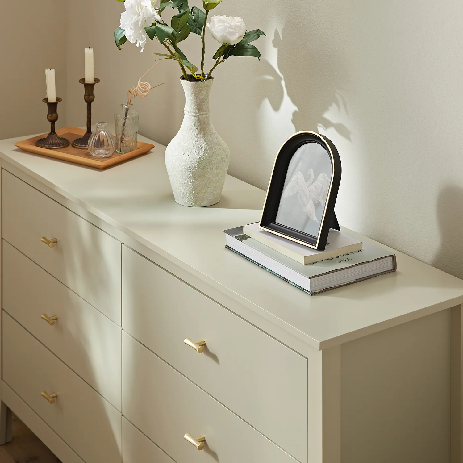 Oakham Chest of 6 Drawers, Shaded White - Image 3