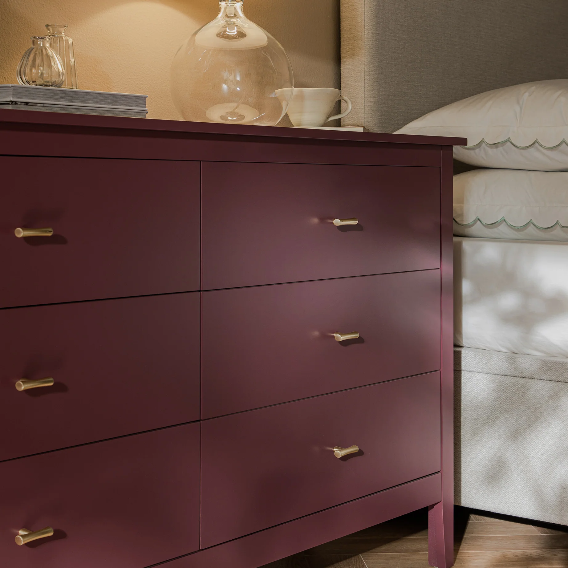 Oakham Chest of 6 Drawers, Wild Cherry - Image 5