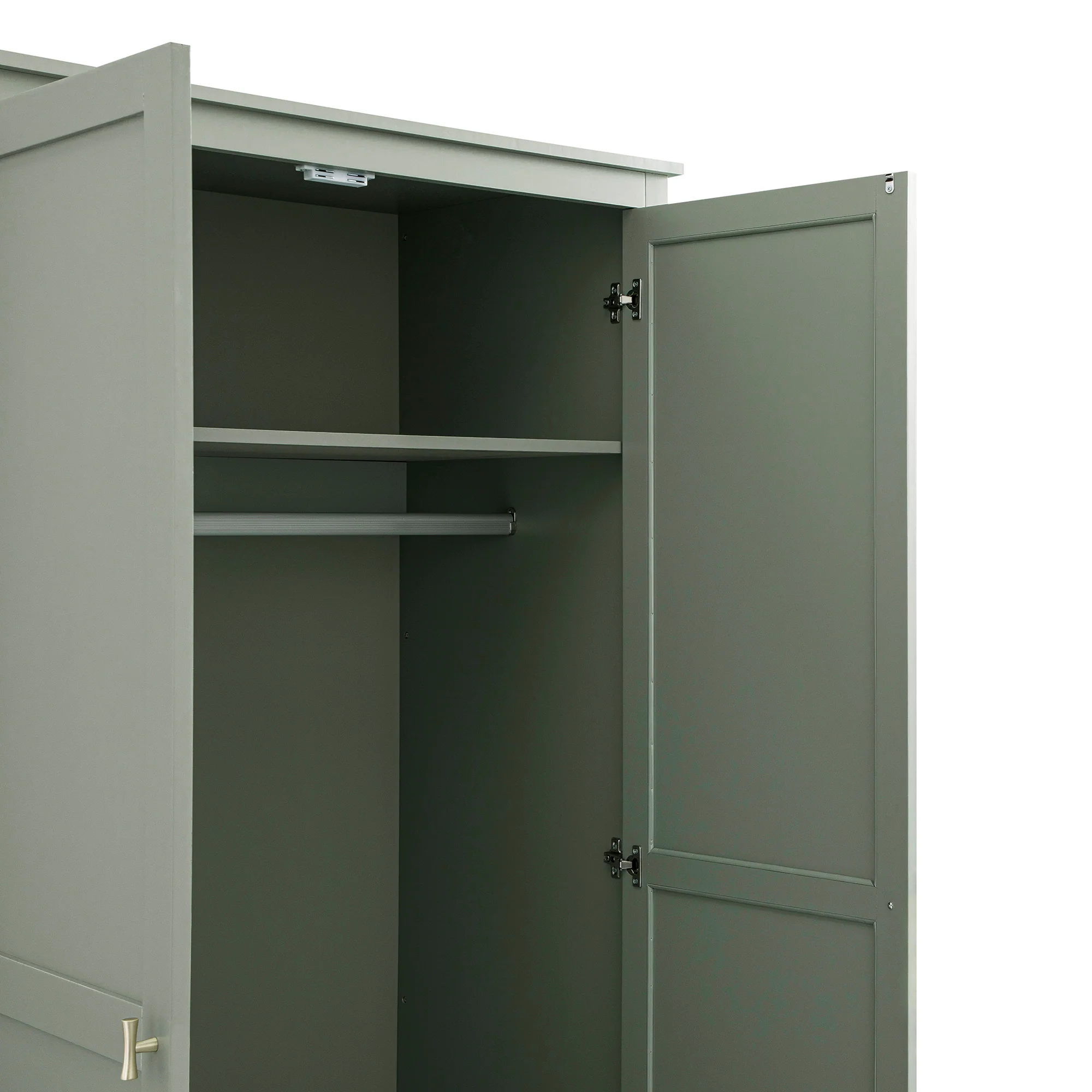 Oakham Double Wardrobe, Desert Sage - Image 15