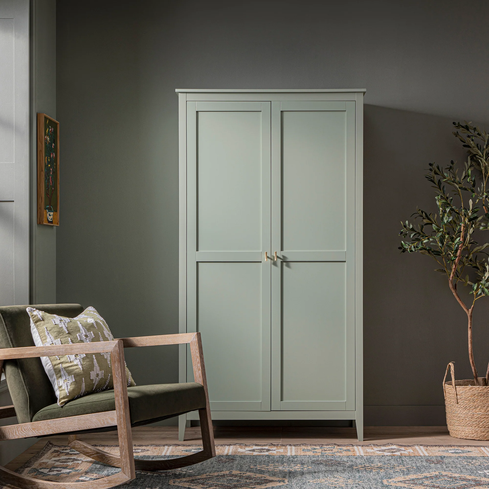 Oakham Double Wardrobe, Desert Sage - Image 2