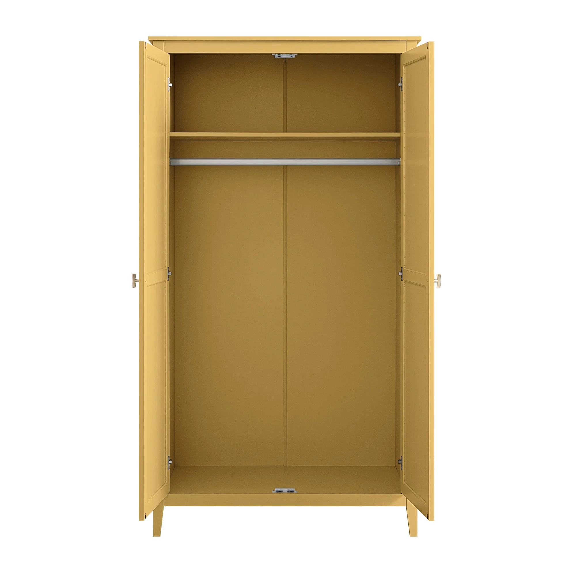 Oakham Double Wardrobe, Rattan Yellow - Image 10