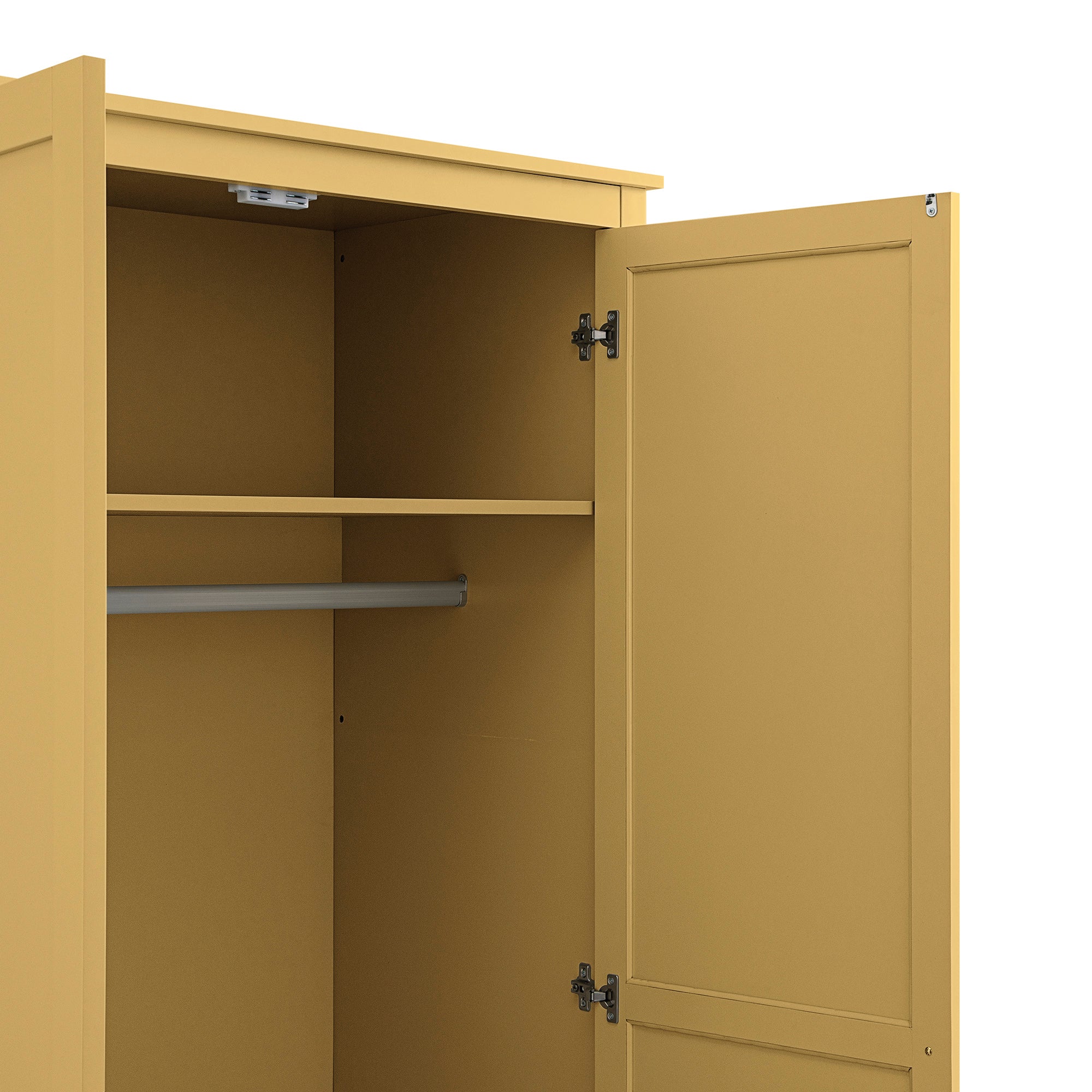 Oakham Double Wardrobe, Rattan Yellow - Image 15