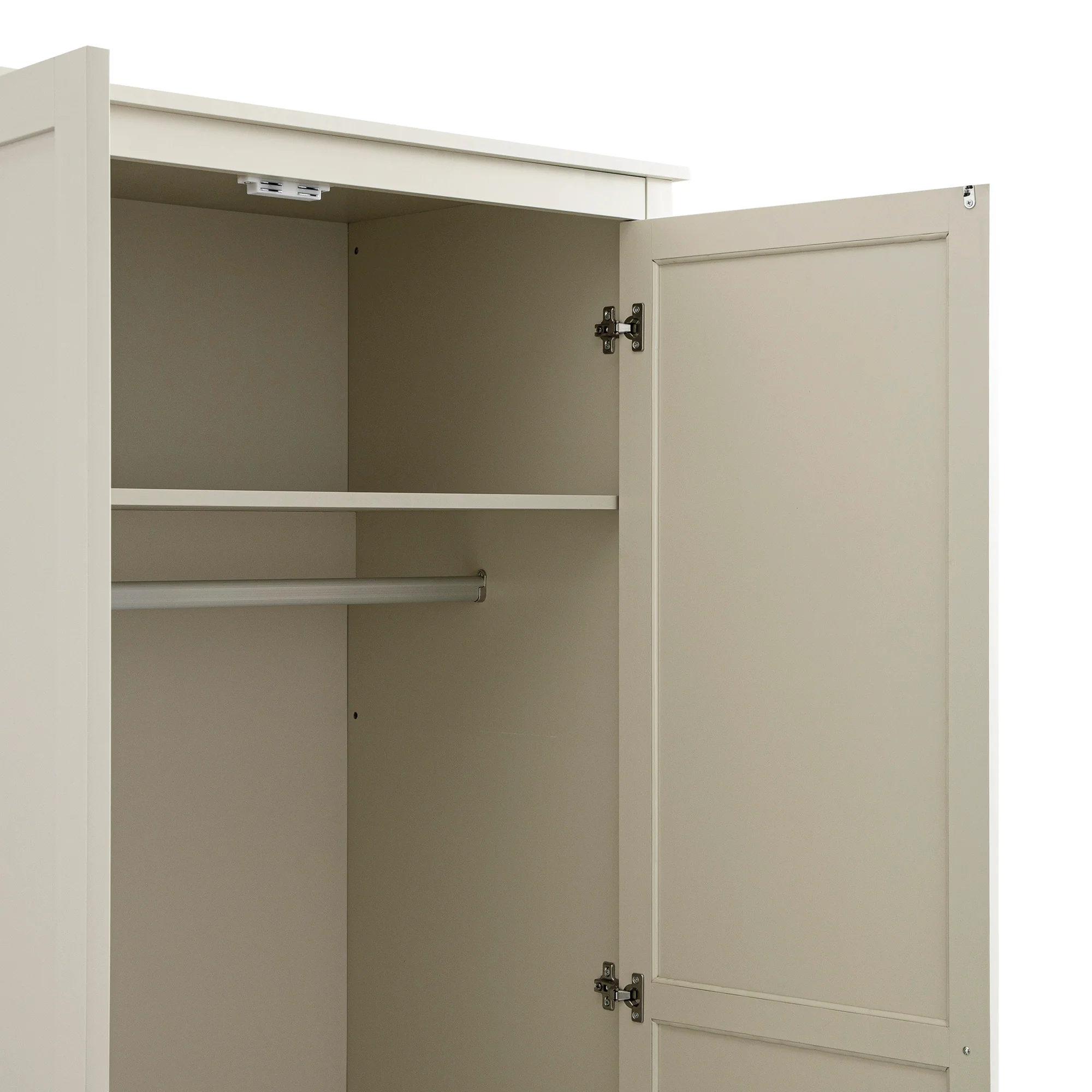 Oakham Double Wardrobe, Shaded White - Image 13