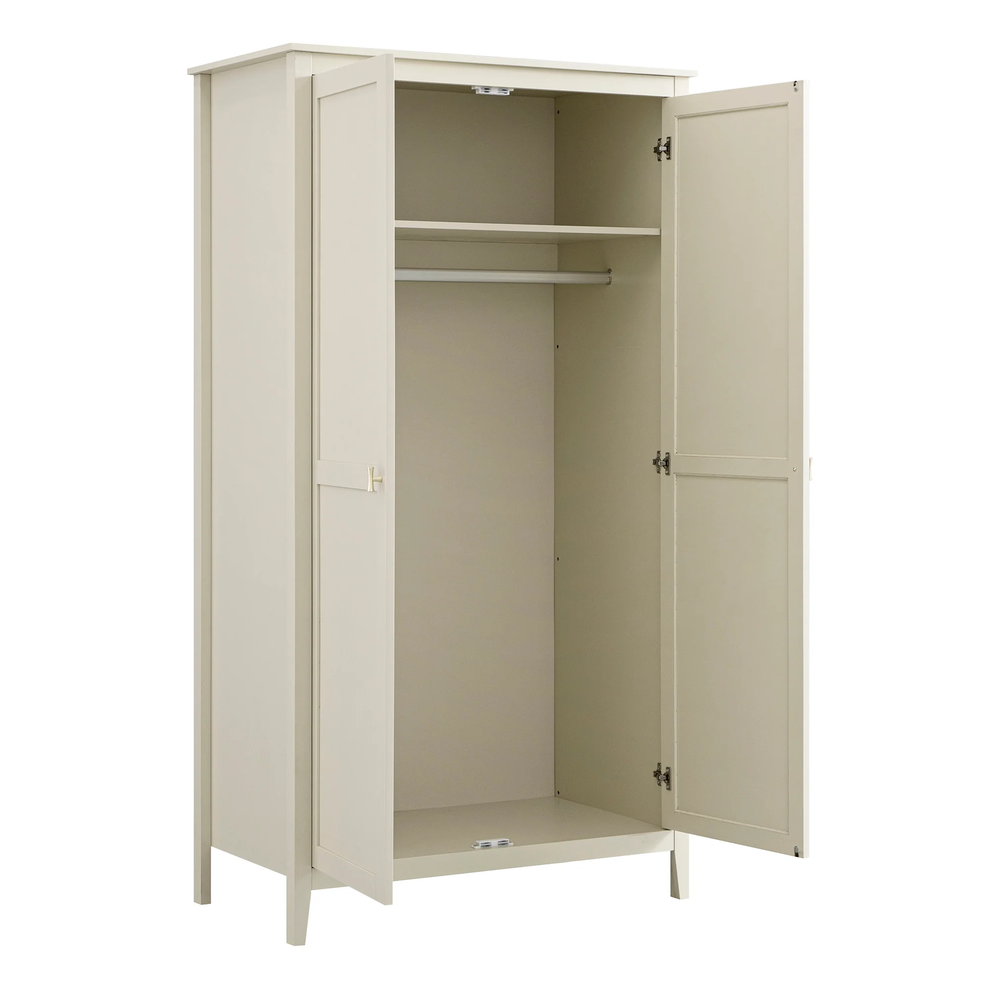 Oakham Double Wardrobe, Shaded White - Image 8