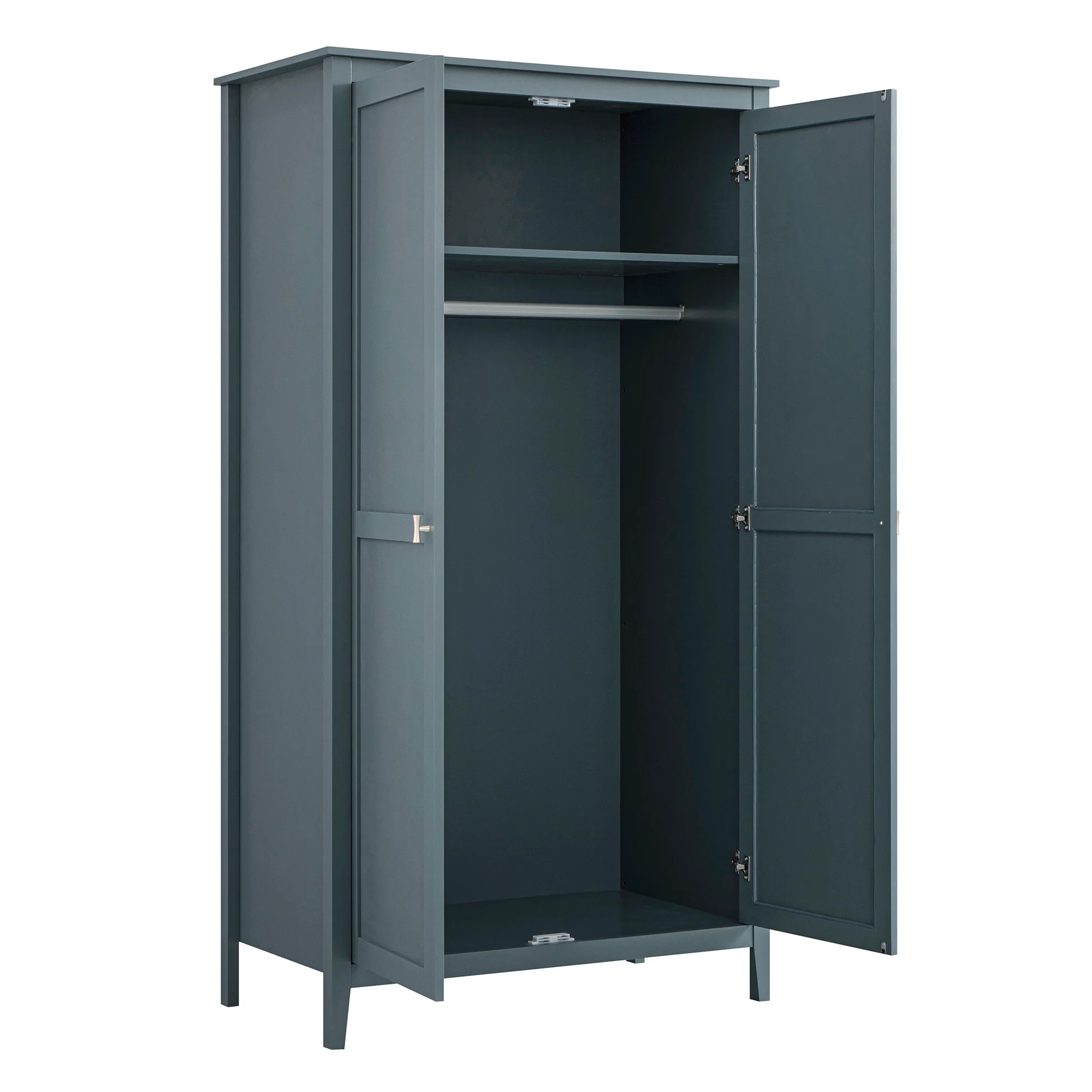 Oakham Double Wardrobe, Stormy Blue - Image 11