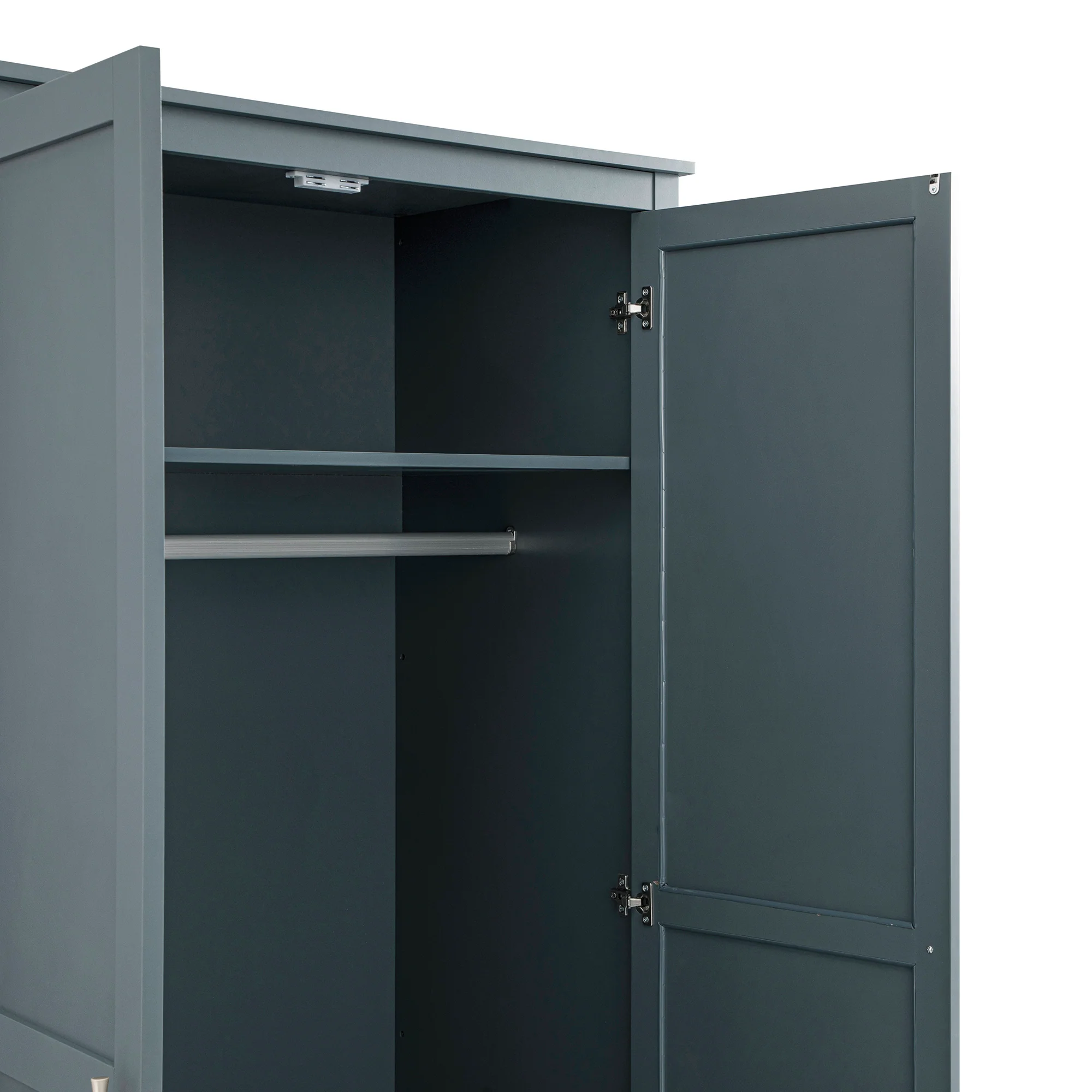 Oakham Double Wardrobe, Stormy Blue - Image 15
