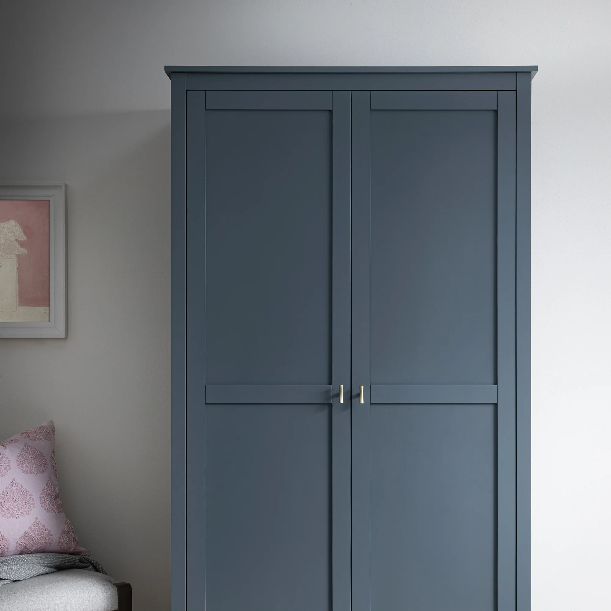 Oakham Double Wardrobe, Stormy Blue - Image 5
