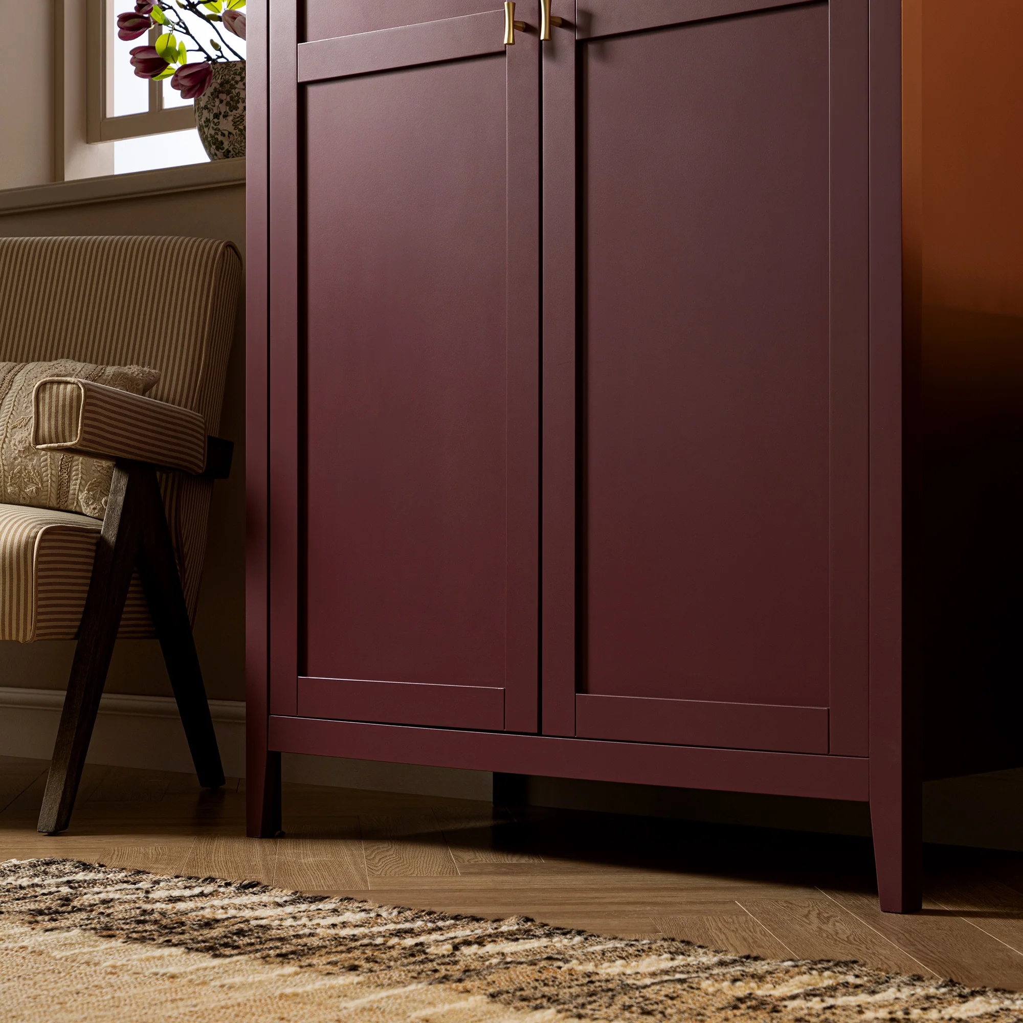 Oakham Double Wardrobe, Wild Cherry - Image 6