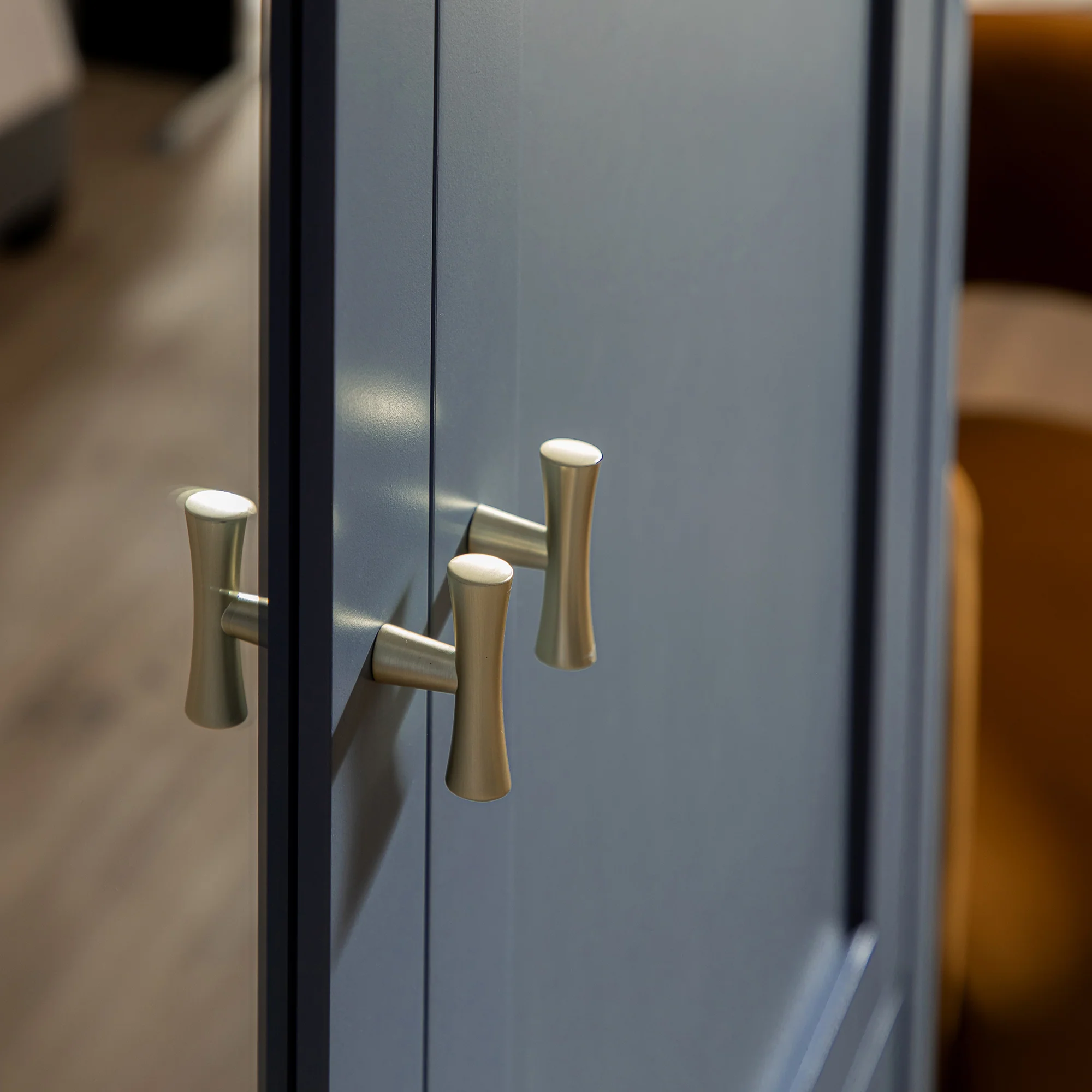 Oakham Mirrored Double Wardrobe, Stormy Blue - Image 5