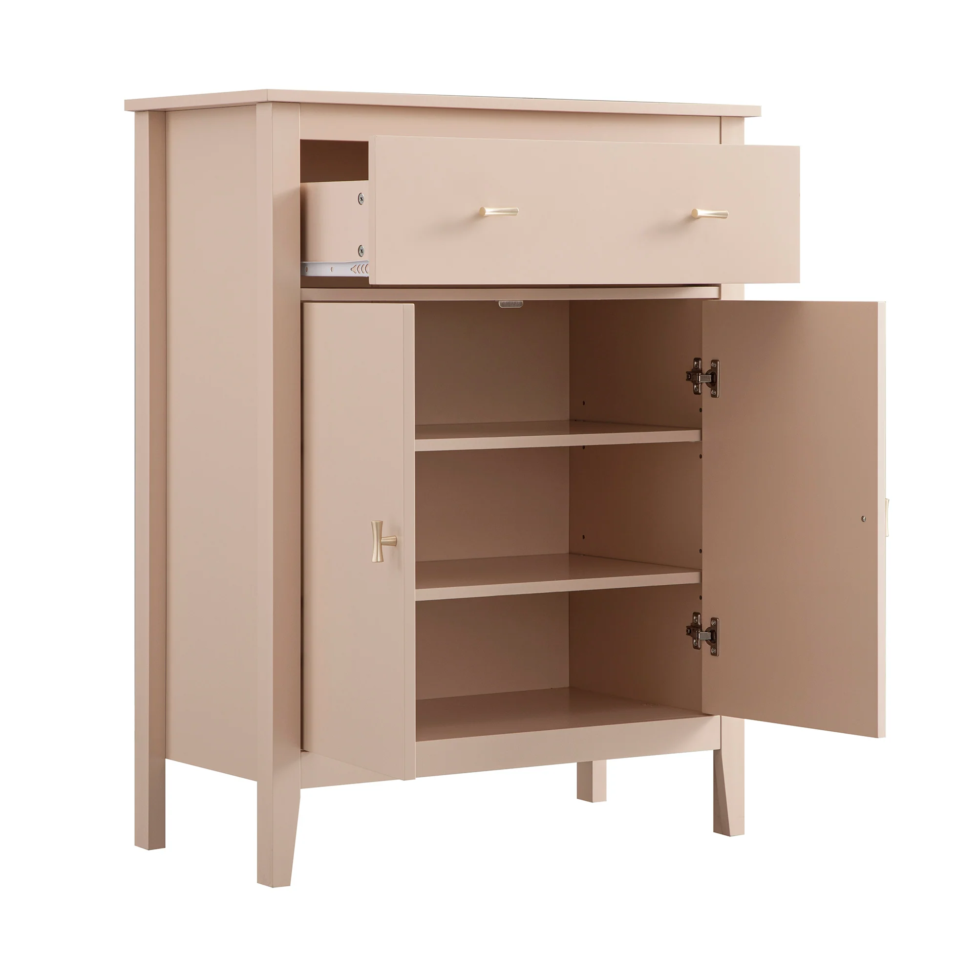 Oakham Small Sideboard with Drawer, Nude Pink - Image 11