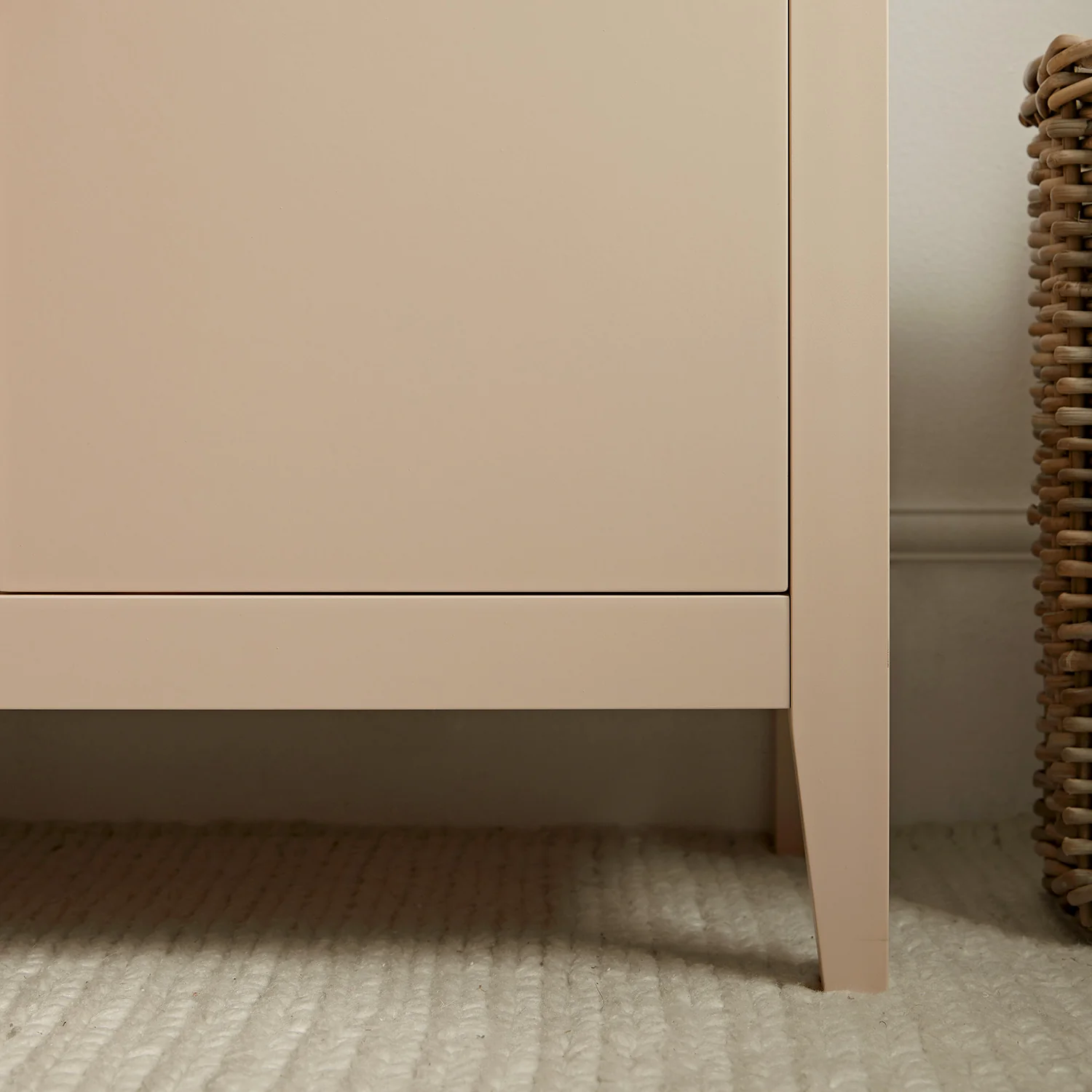 Oakham Small Sideboard with Drawer, Nude Pink - Image 6
