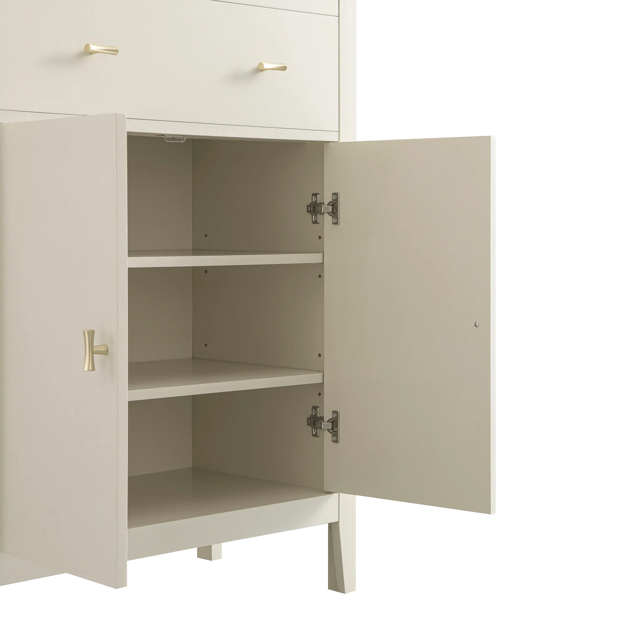 Oakham Small Sideboard with Drawer, Shaded White - Image 15