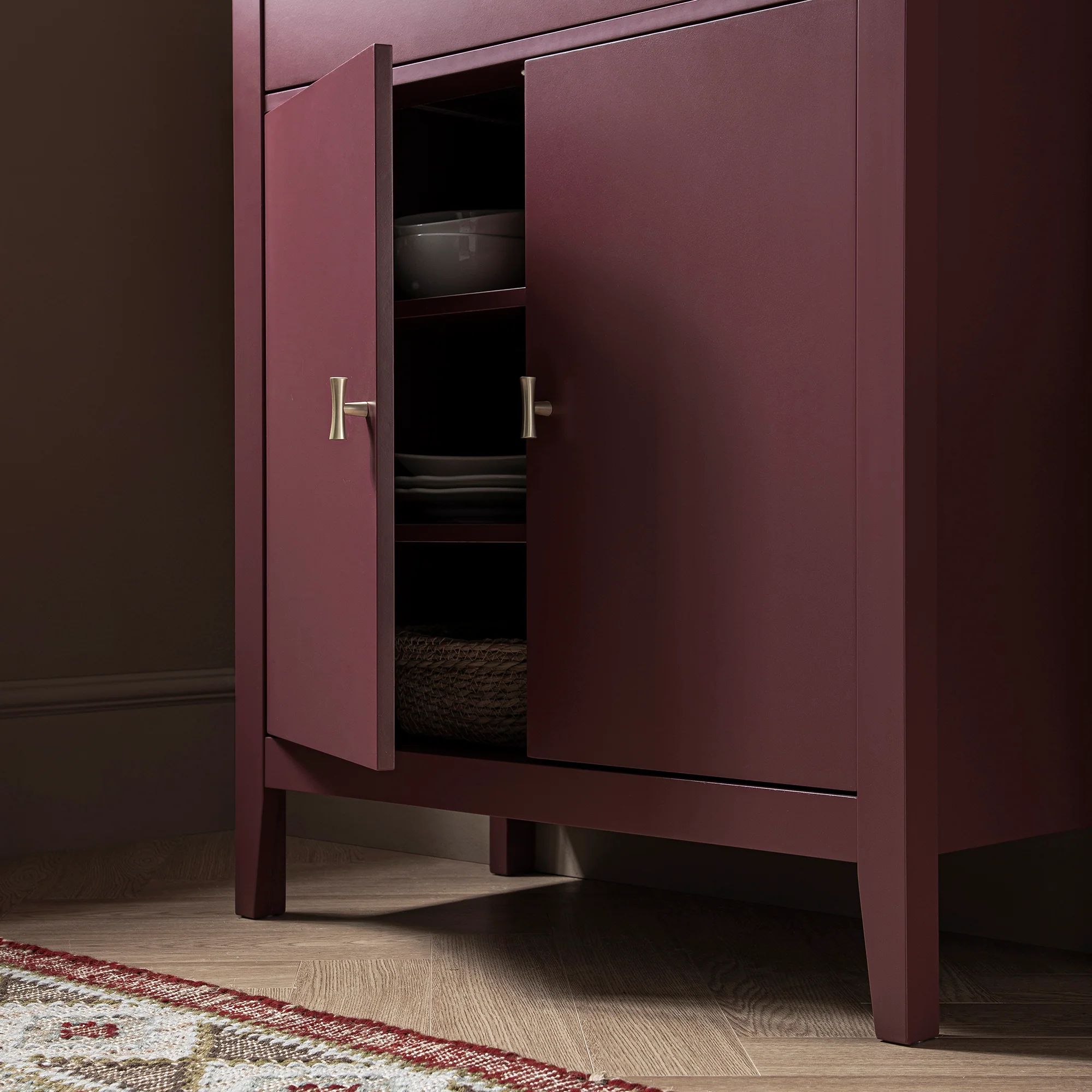 Oakham Small Sideboard with Drawer, Wild Cherry - Image 6