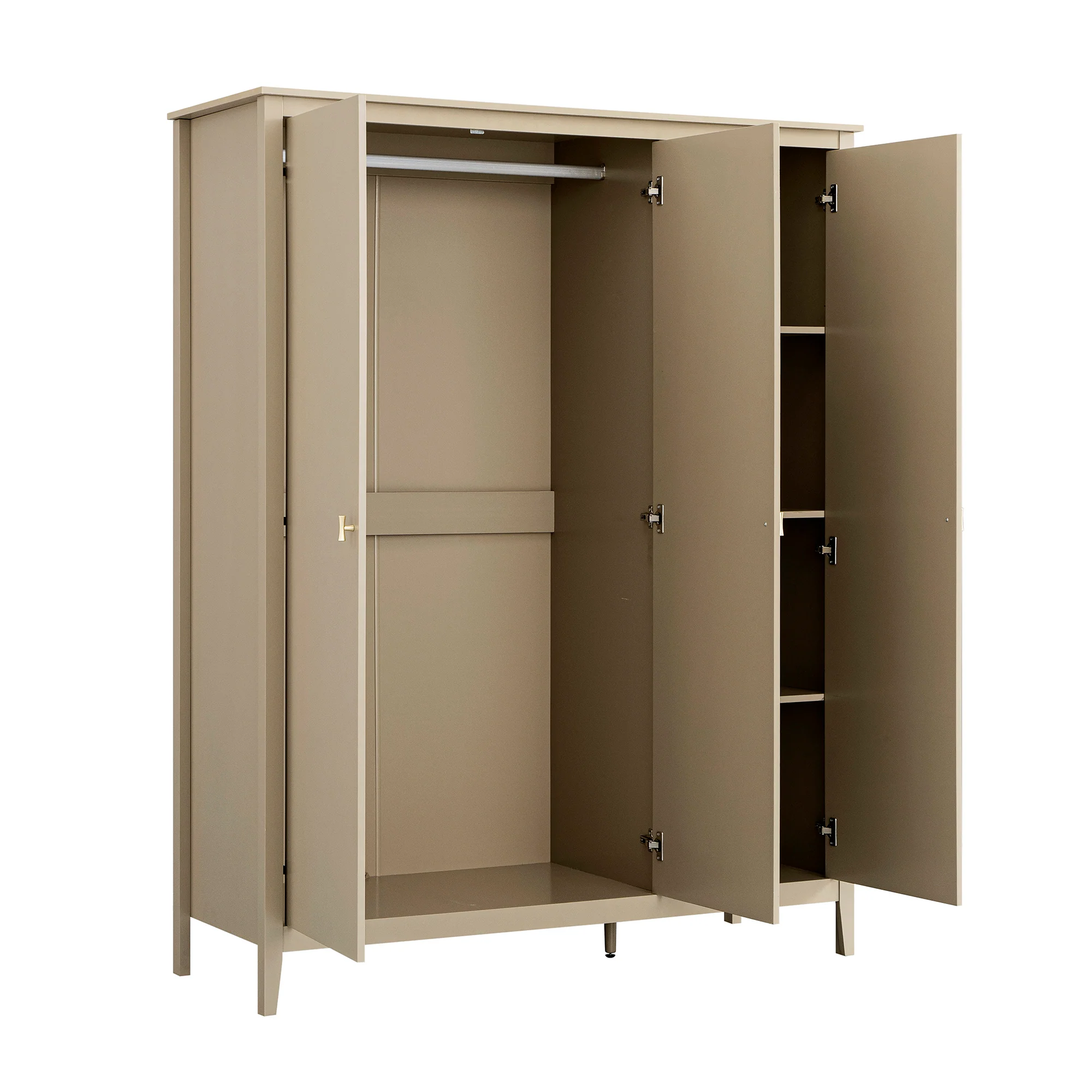 Oakham Triple Wardrobe, Deep Greige - Image 11