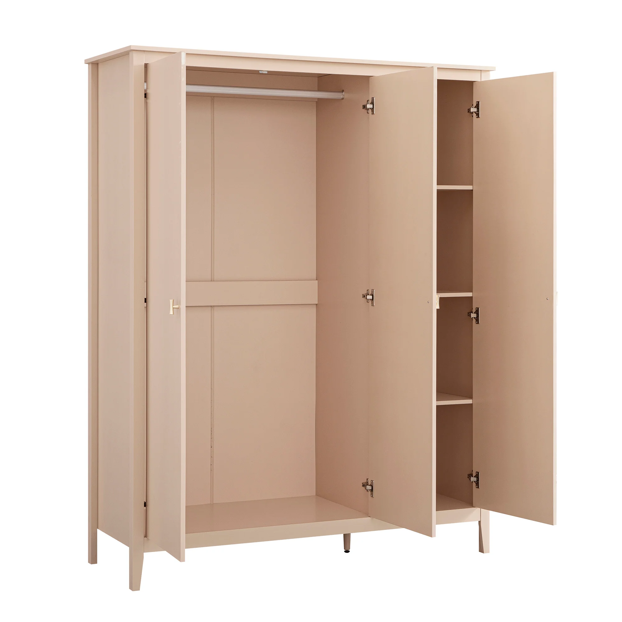 Oakham Triple Wardrobe, Nude Pink - Image 11