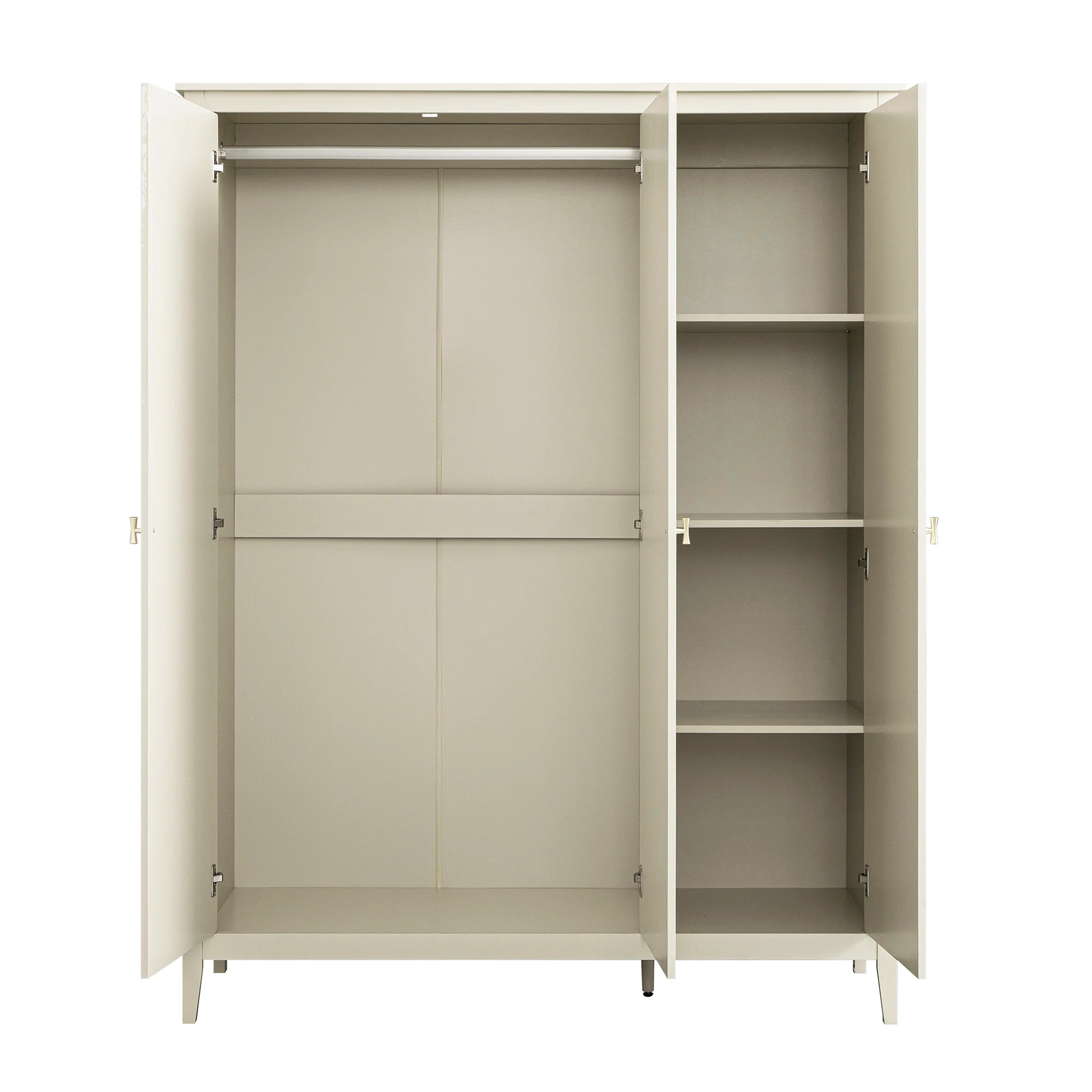 Oakham Triple Wardrobe, Shaded White - Image 10