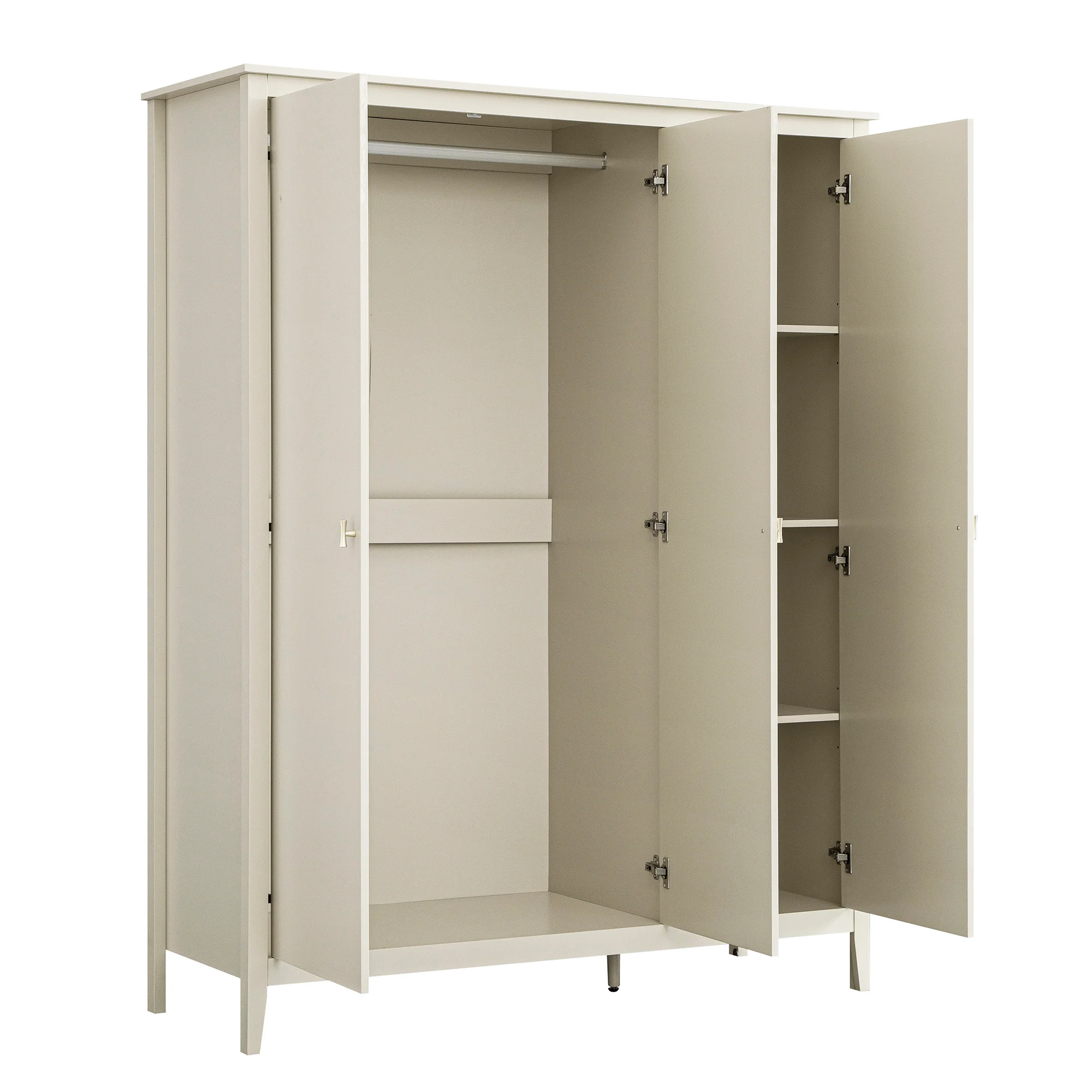 Oakham Triple Wardrobe, Shaded White - Image 11