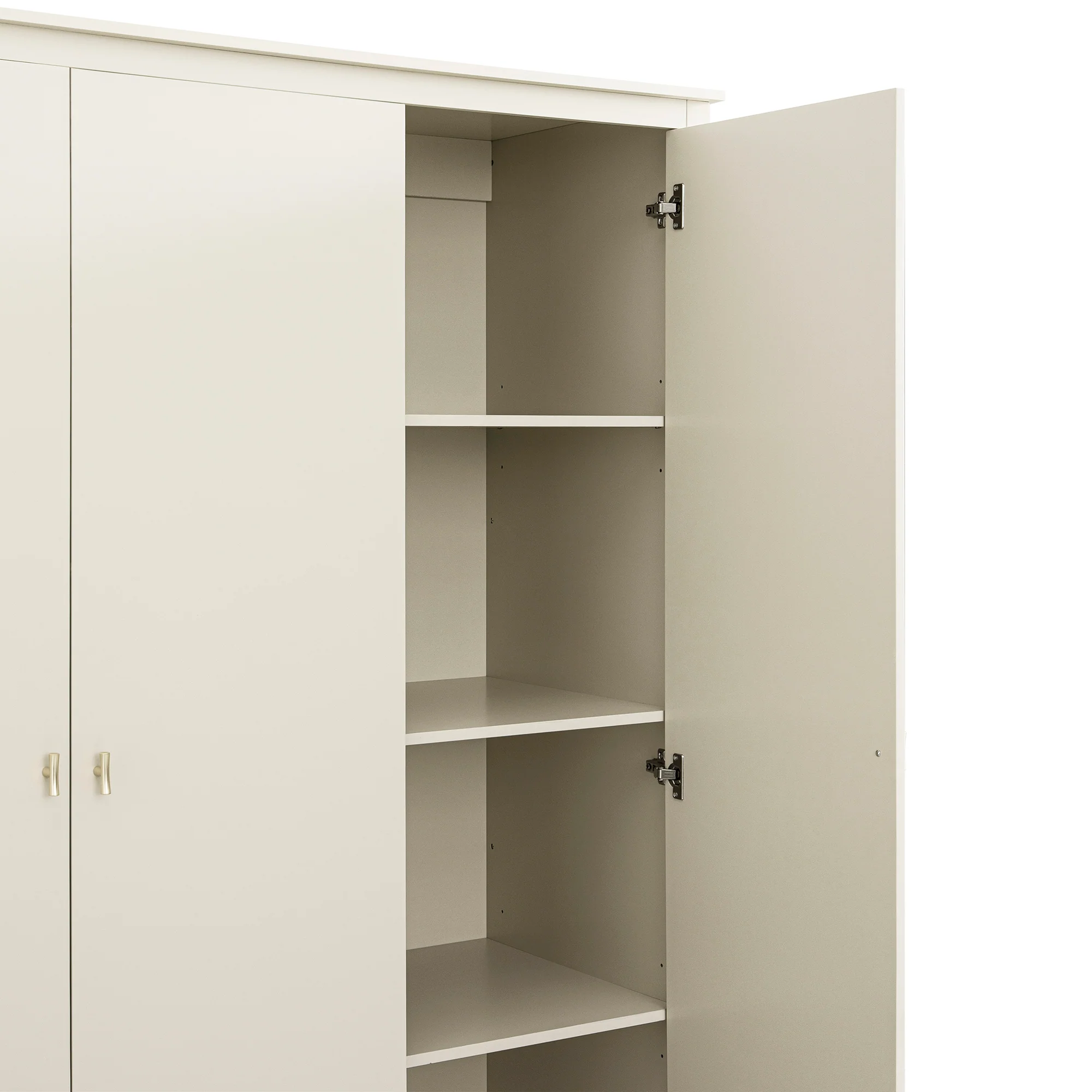 Oakham Triple Wardrobe, Shaded White - Image 15