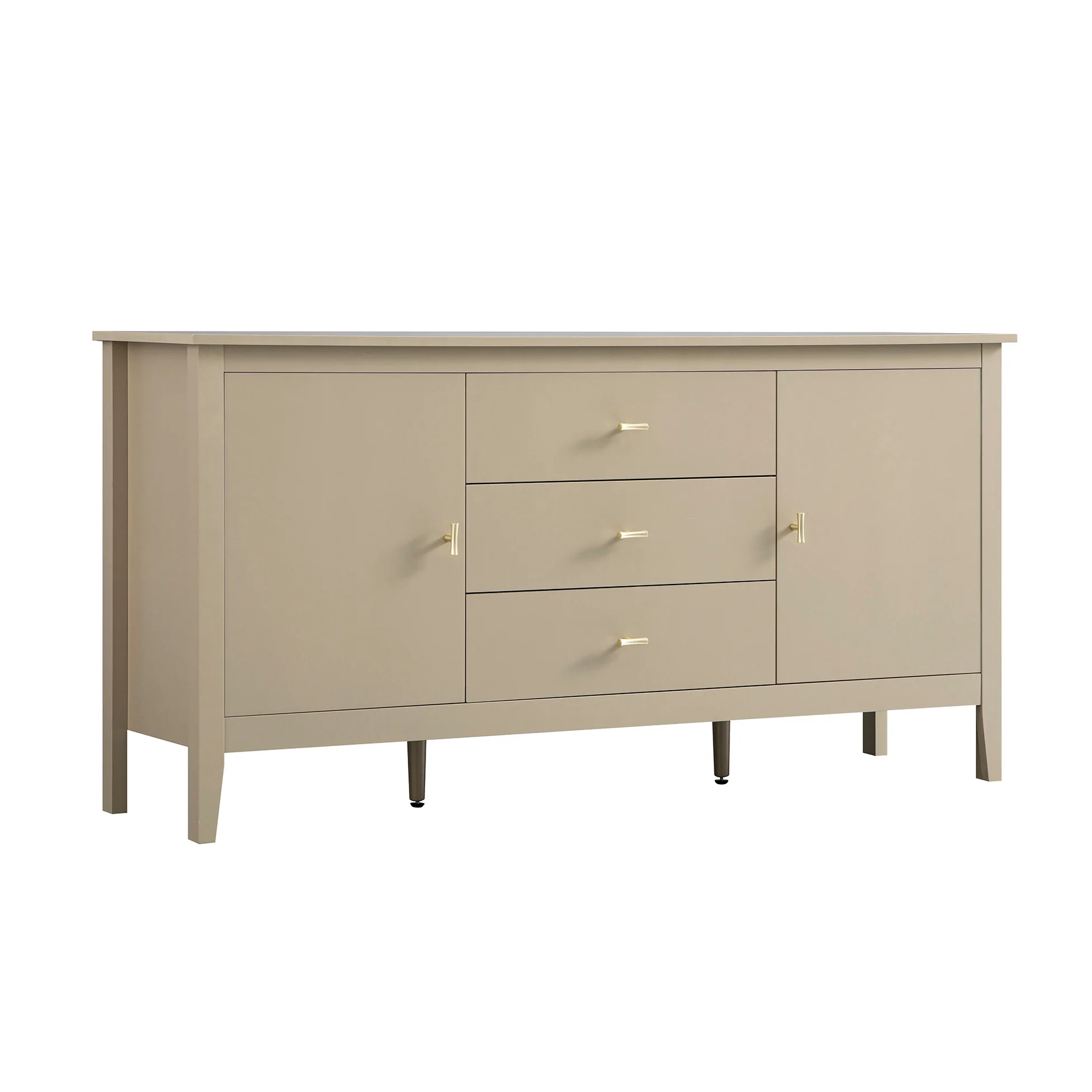 Oakham Wide Sideboard with Drawers, Deep Greige - Image 9