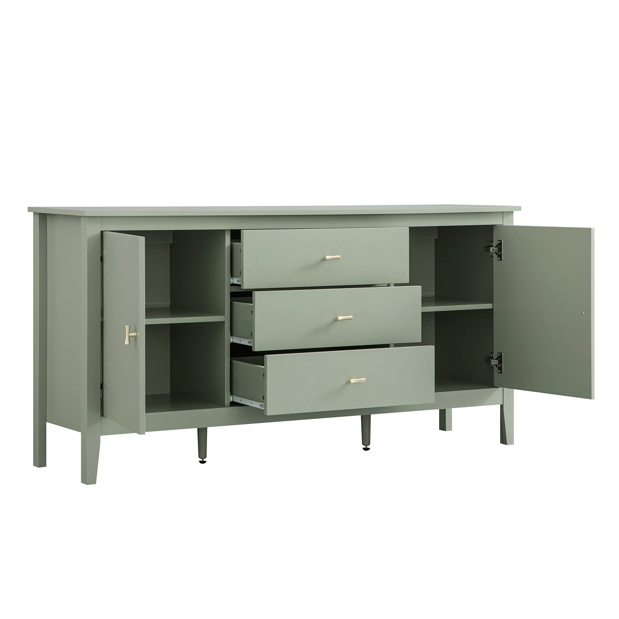 Oakham Wide Sideboard with Drawers, Desert Sage - Image 12