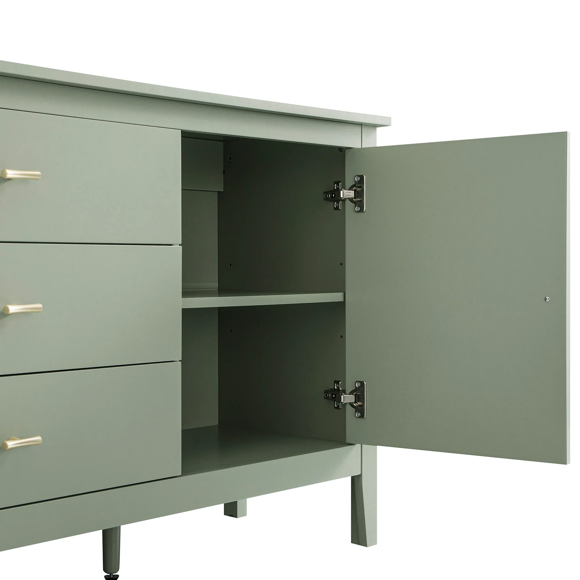 Oakham Wide Sideboard with Drawers, Desert Sage - Image 17