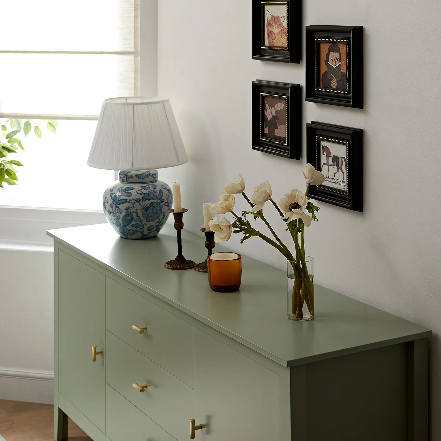 Oakham Wide Sideboard with Drawers, Desert Sage - Image 4