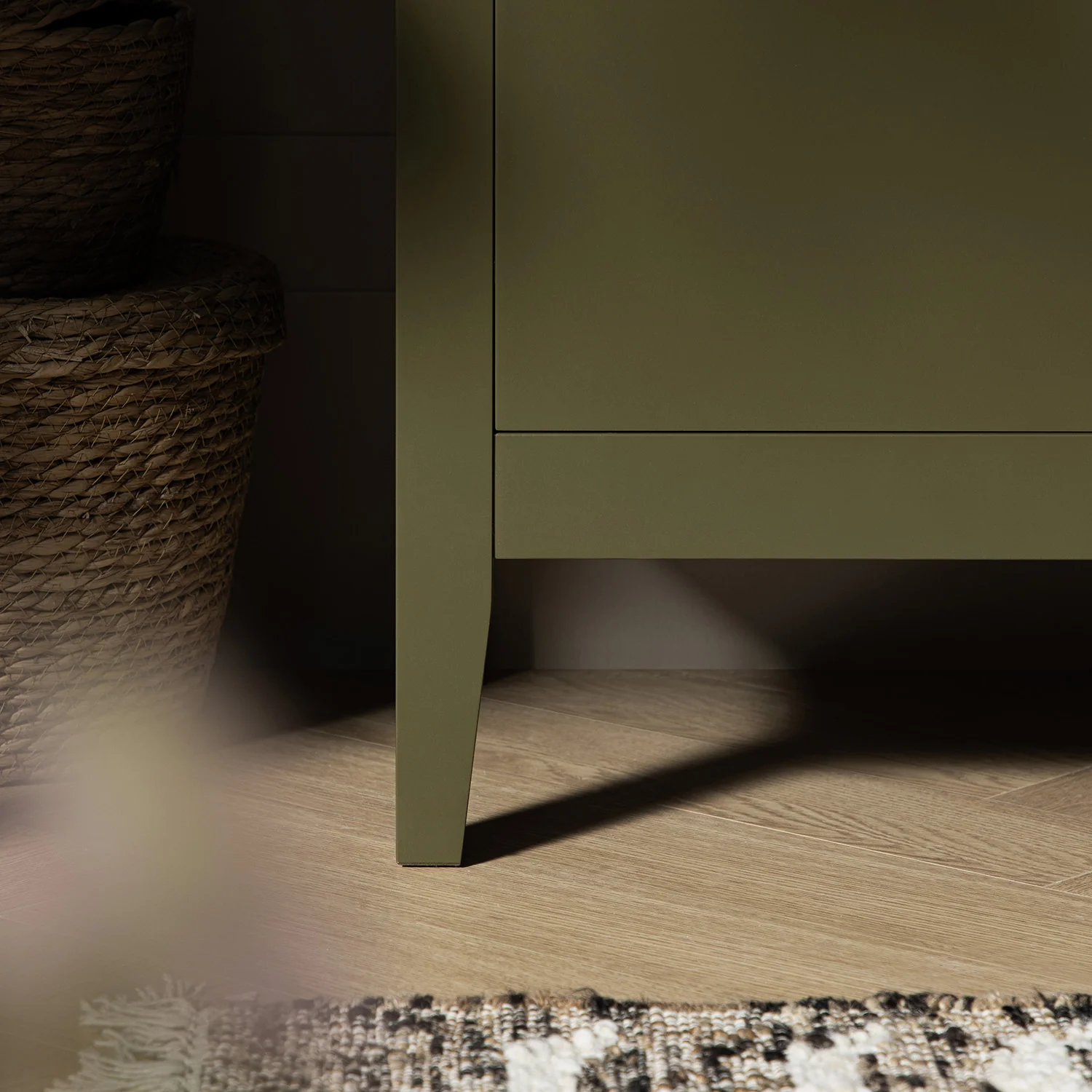 Oakham Wide Sideboard with Drawers, Olive Grove - Image 6