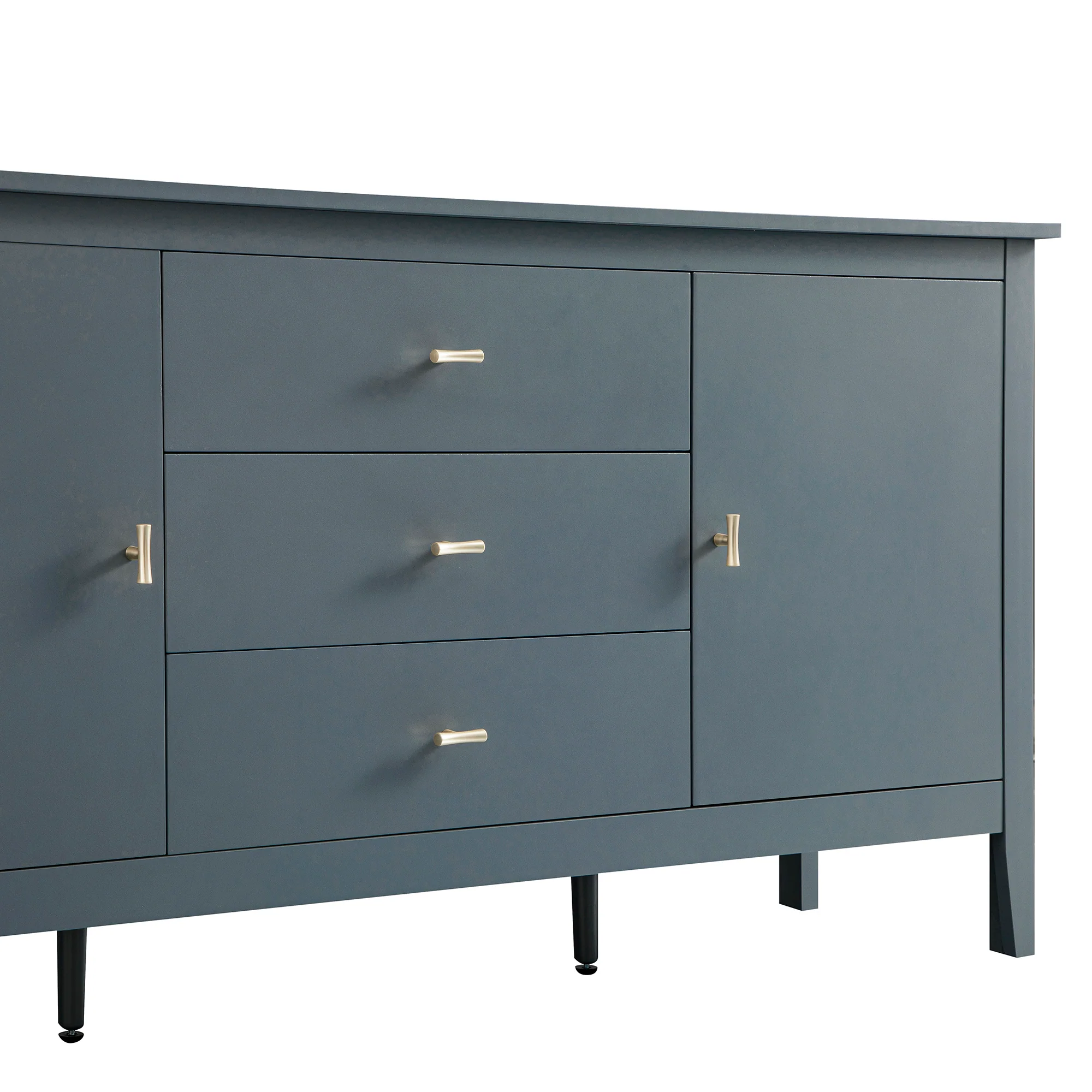 Oakham Wide Sideboard with Drawers, Stormy Blue - Image 17