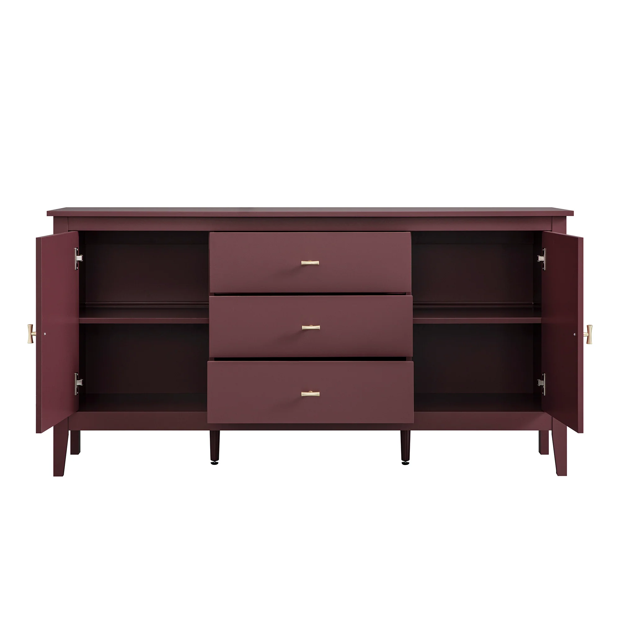 Oakham Wide Sideboard with Drawers, Wild Cherry - Image 11