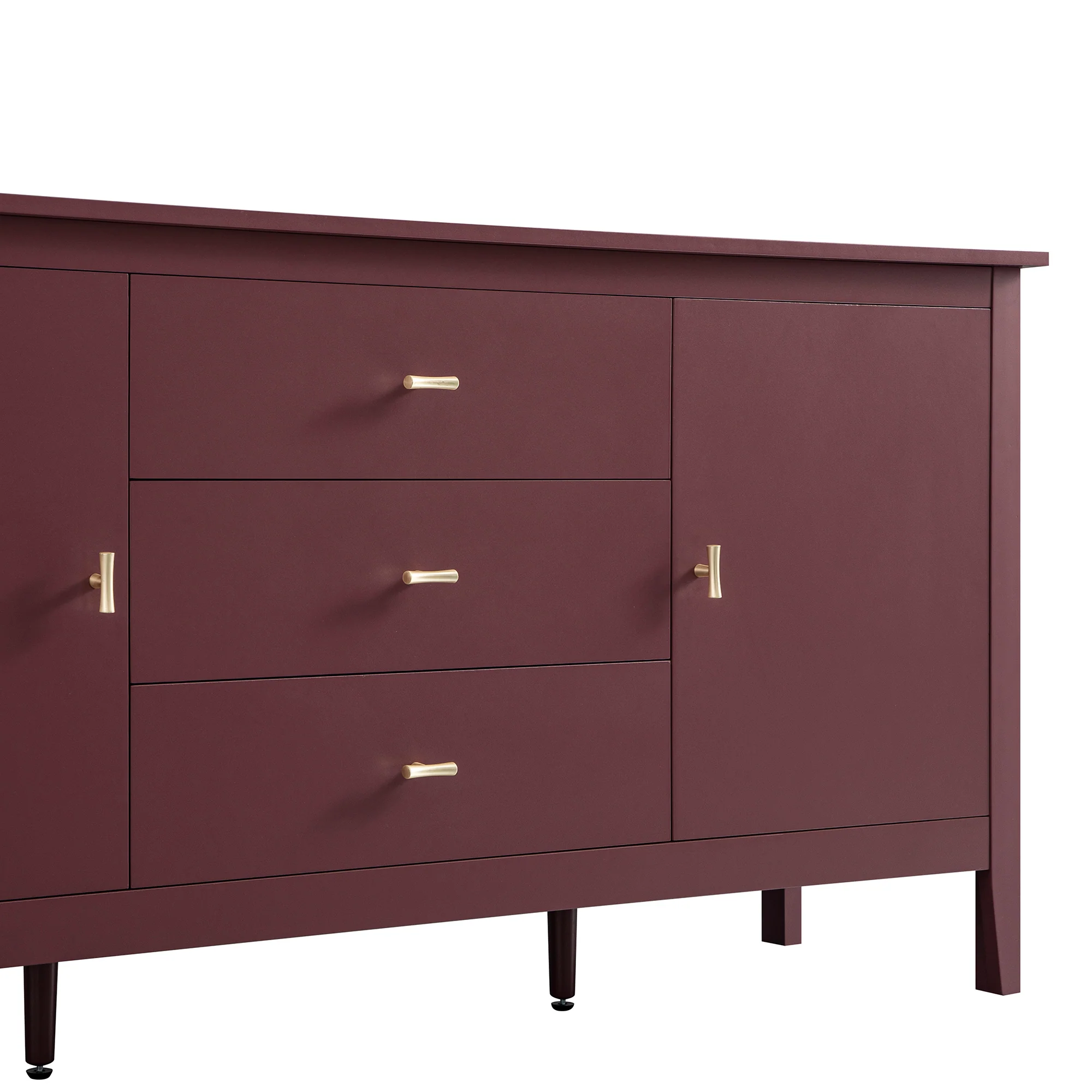 Oakham Wide Sideboard with Drawers, Wild Cherry - Image 16