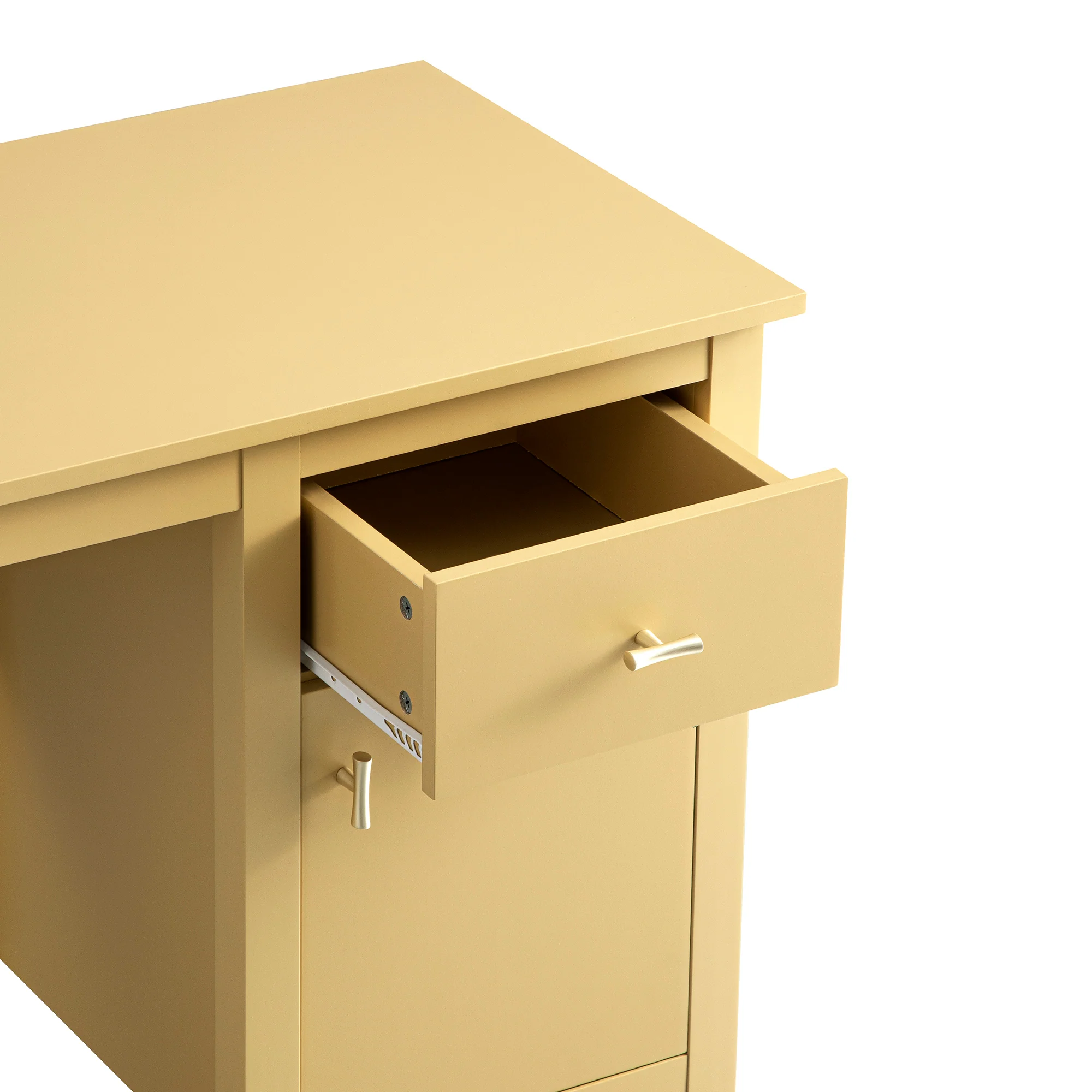 Oakham Writing Desk, Rattan Yellow - Image 15