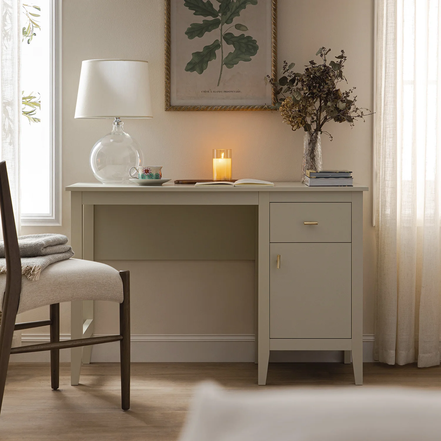 Oakham Writing Desk, Shaded White - Image 2