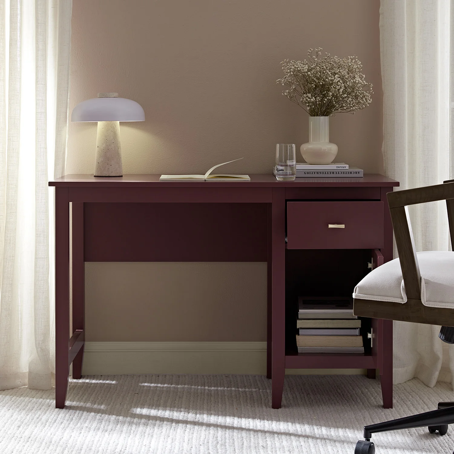 Oakham Writing Desk, Wild Cherry - Image 3