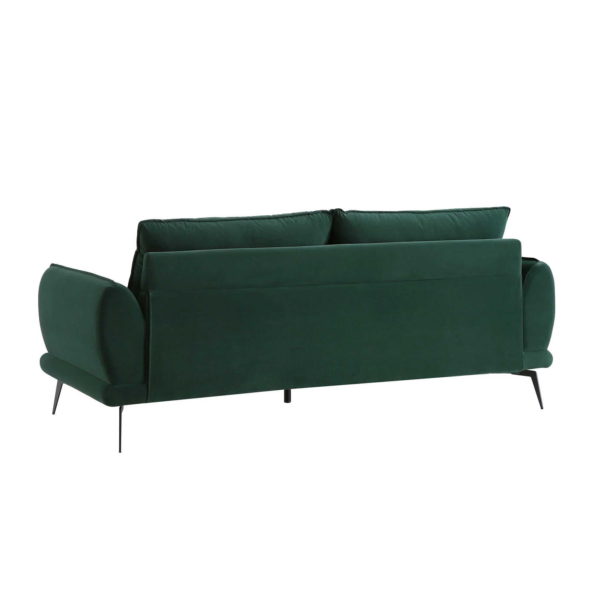 Obriel Forest Green Velvet Sofa, 3-Seater - Image 10