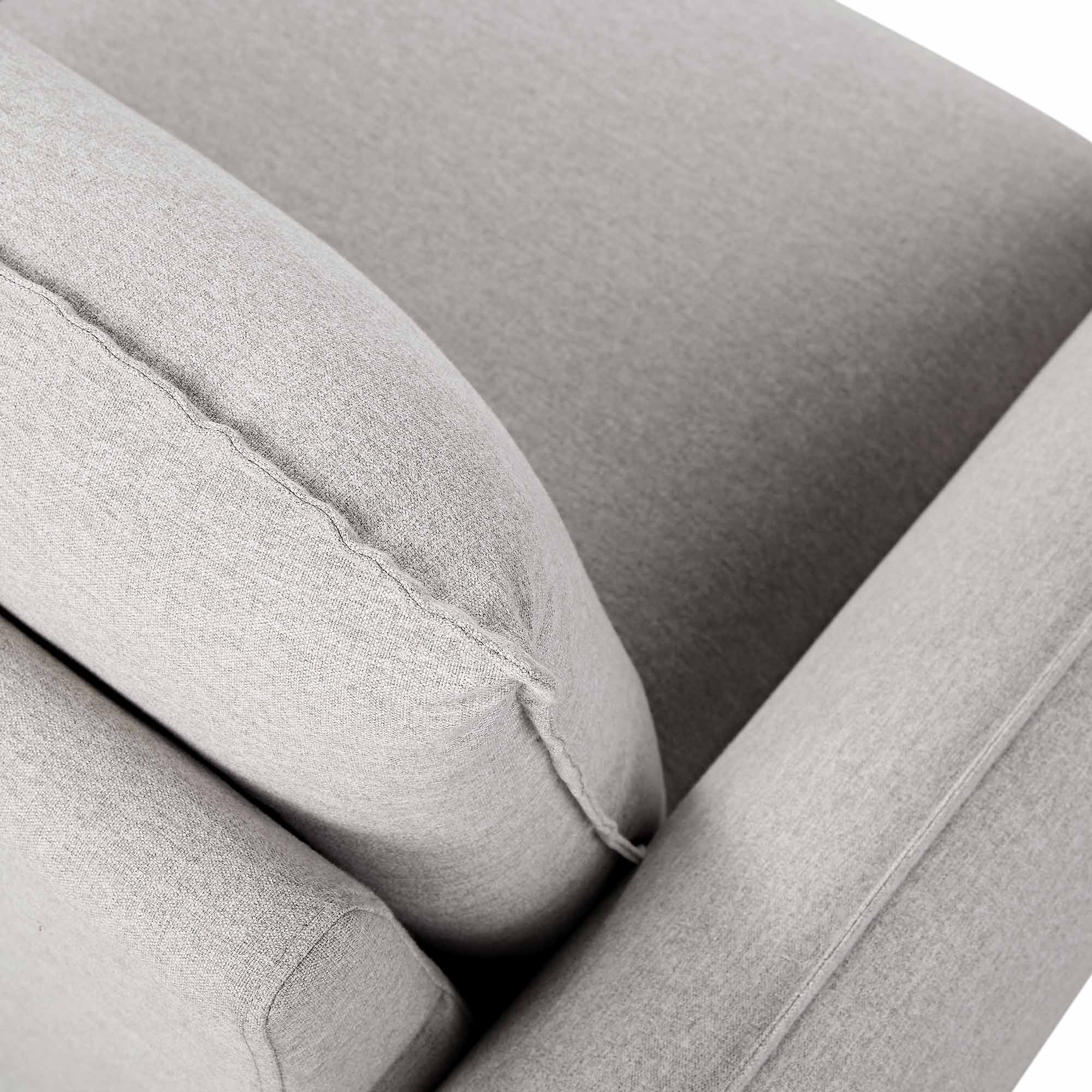 Obriel Grey Marl Fabric Grande Corner Sofa - Image 14