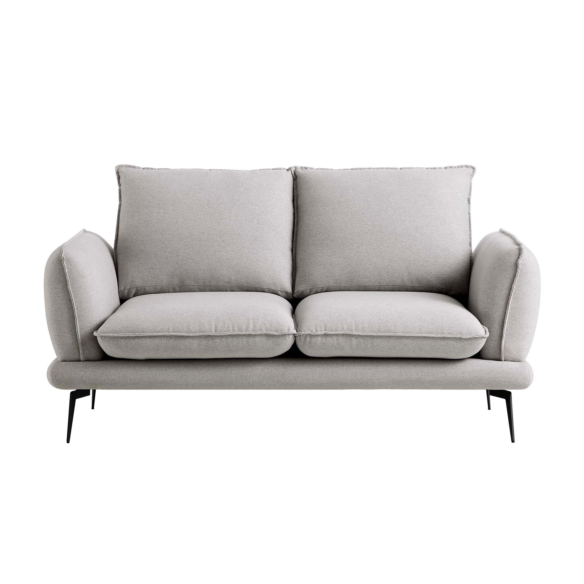 Obriel Grey Marl Fabric Sofa, 2-Seater - Image 4
